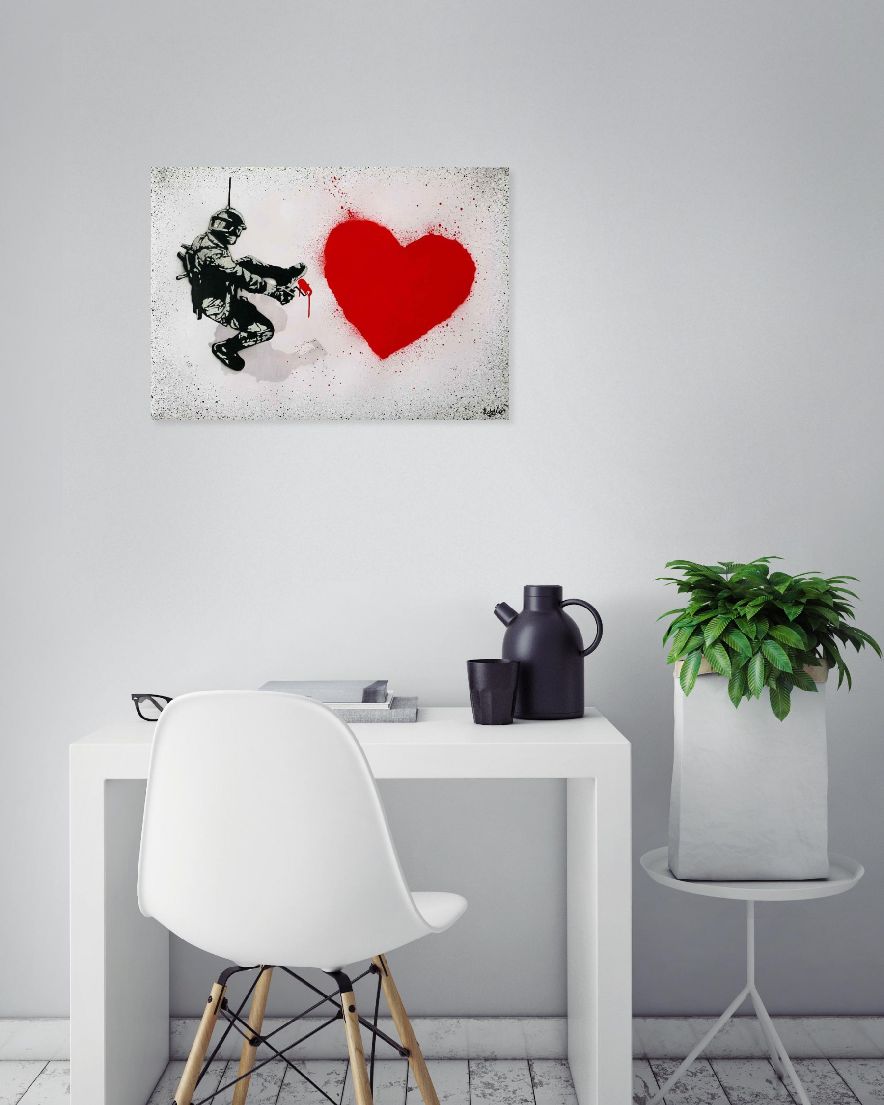 Asko Art, Street of red, painting - Artalistic online contemporary art buying and selling gallery