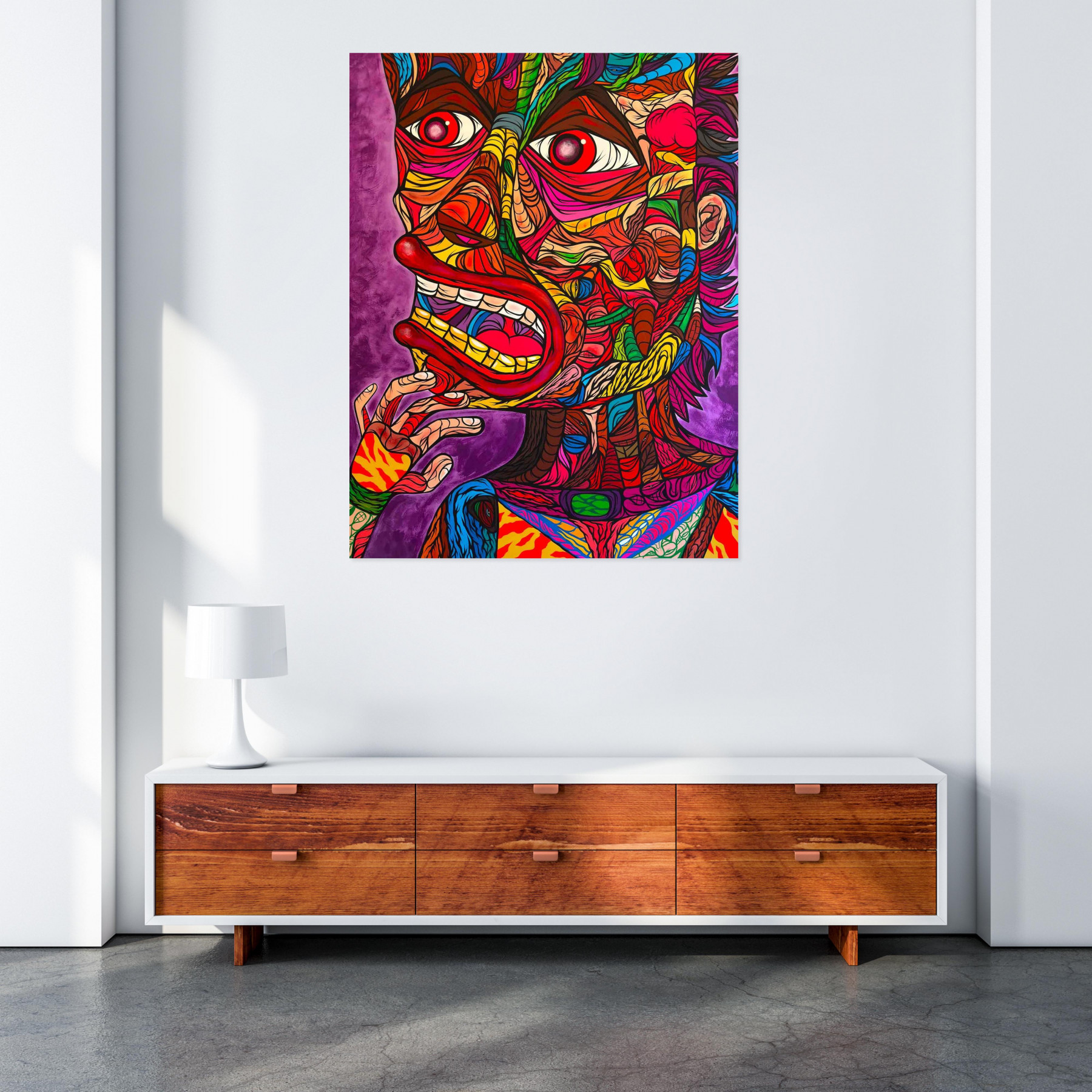 Nicolas Denigot, L'homme surpris, painting - Artalistic online contemporary art buying and selling gallery