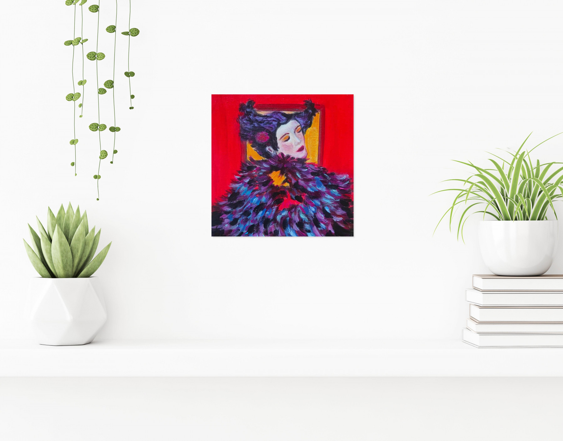 Tissa, Plumes, painting - Artalistic online contemporary art buying and selling gallery