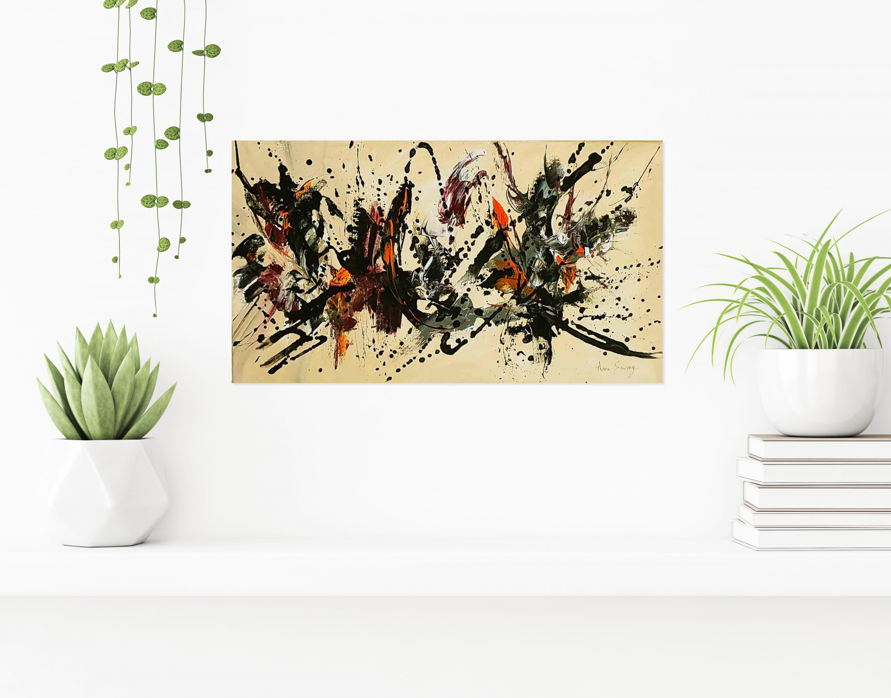 Âme Sauvage, Collision dans l'autre monde, painting - Artalistic online contemporary art buying and selling gallery