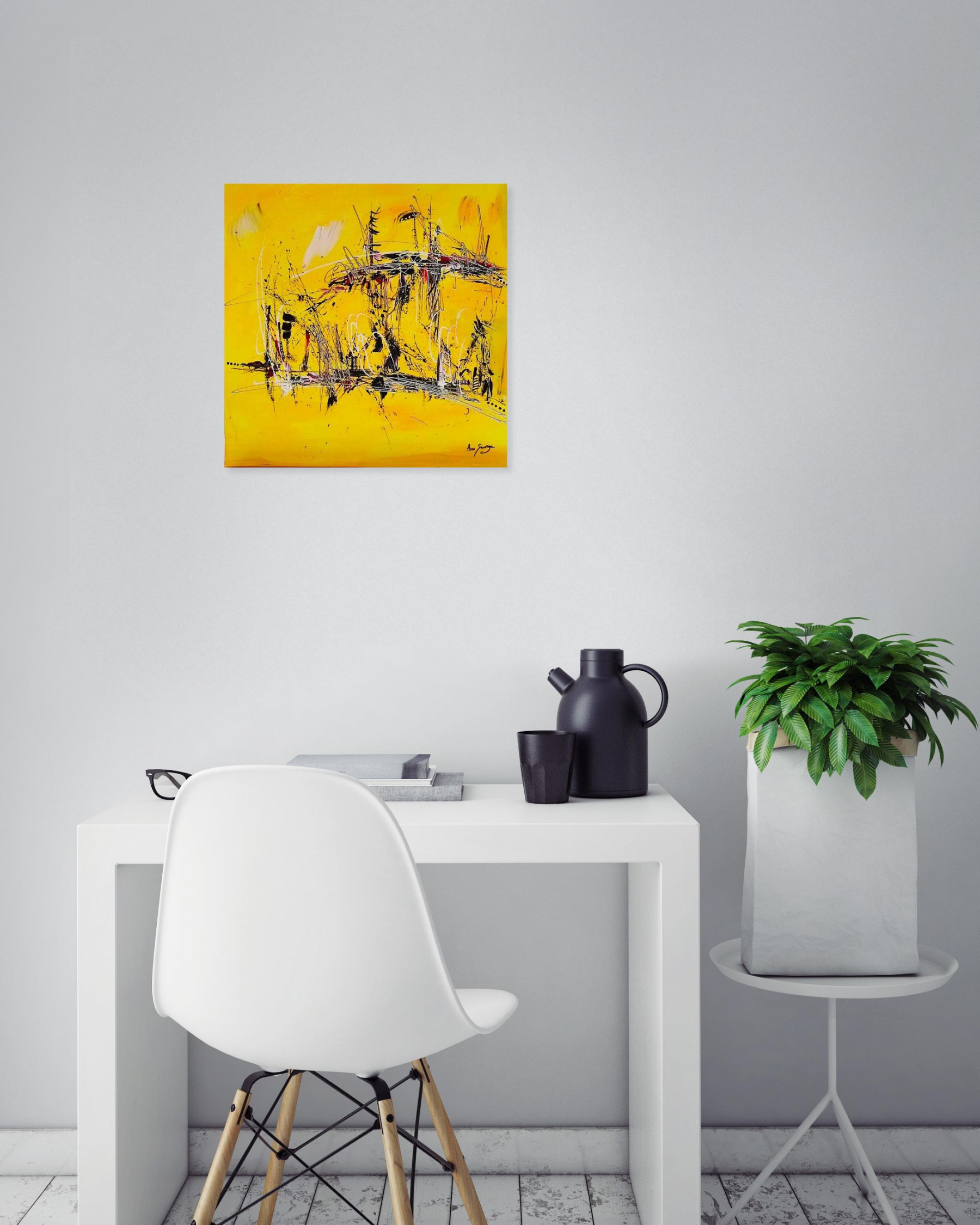 Âme Sauvage, Sous le pont, painting - Artalistic online contemporary art buying and selling gallery