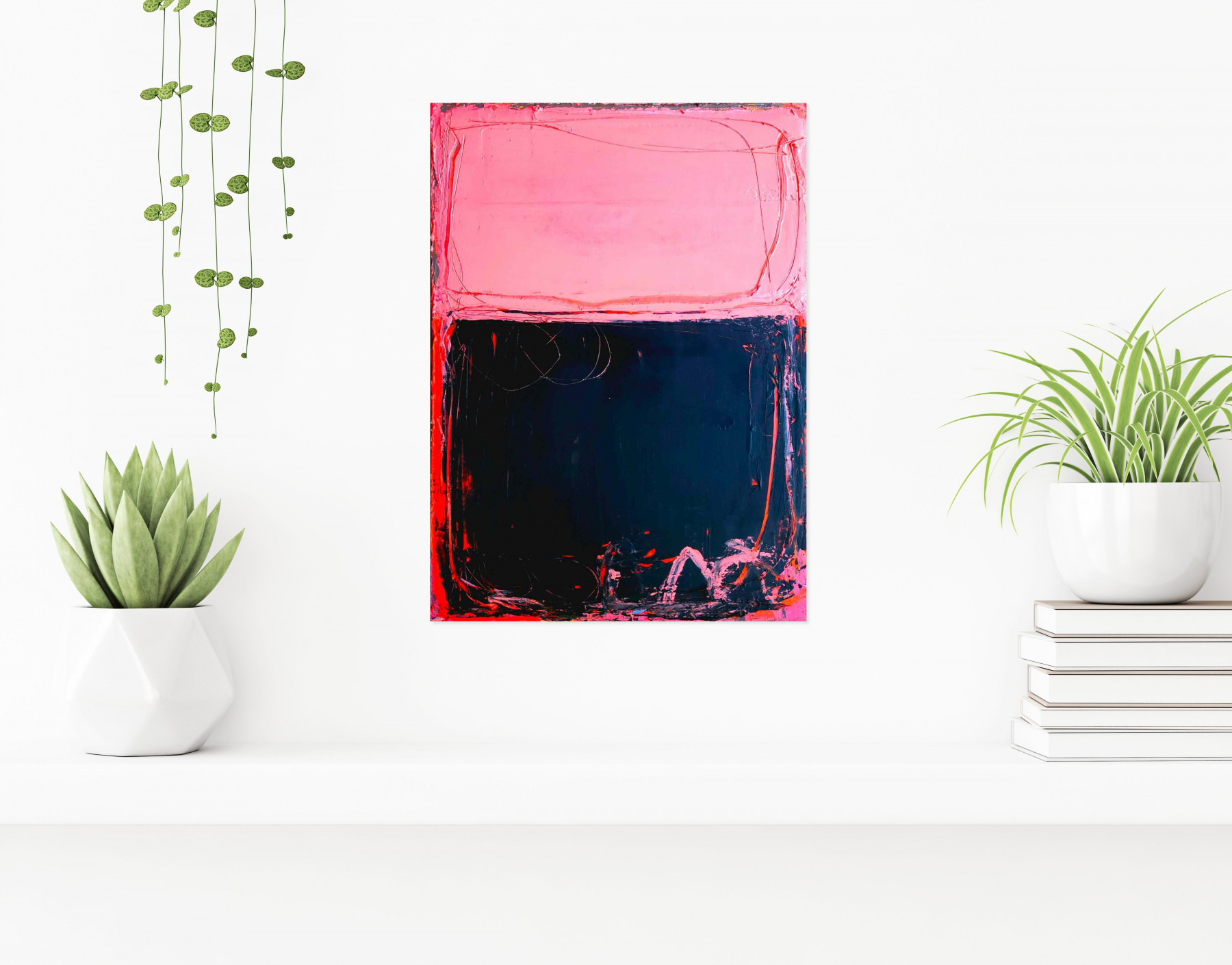 M.Garcia, black heart, painting - Artalistic online contemporary art buying and selling gallery