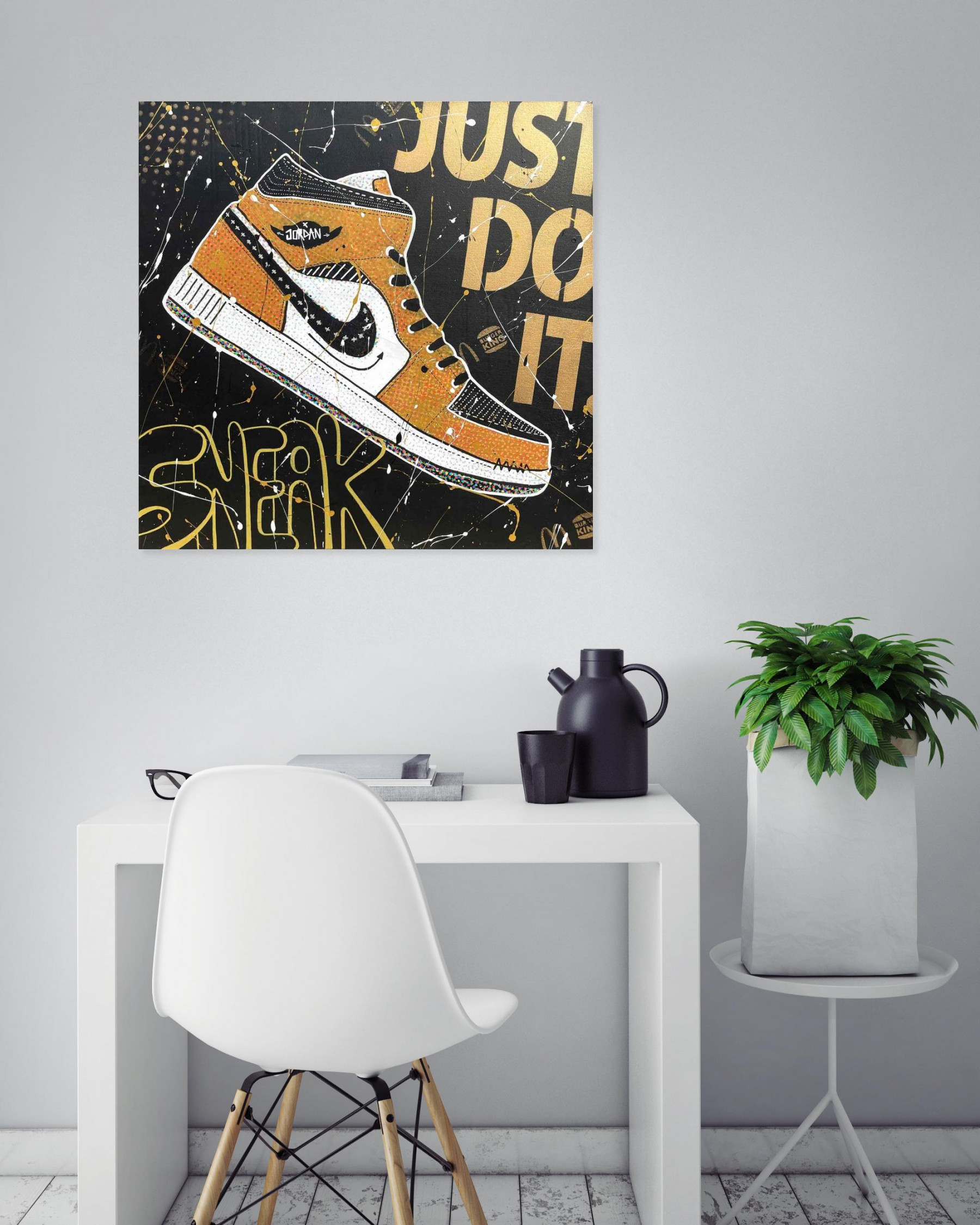 Secam, Sneaker, painting - Artalistic online contemporary art buying and selling gallery
