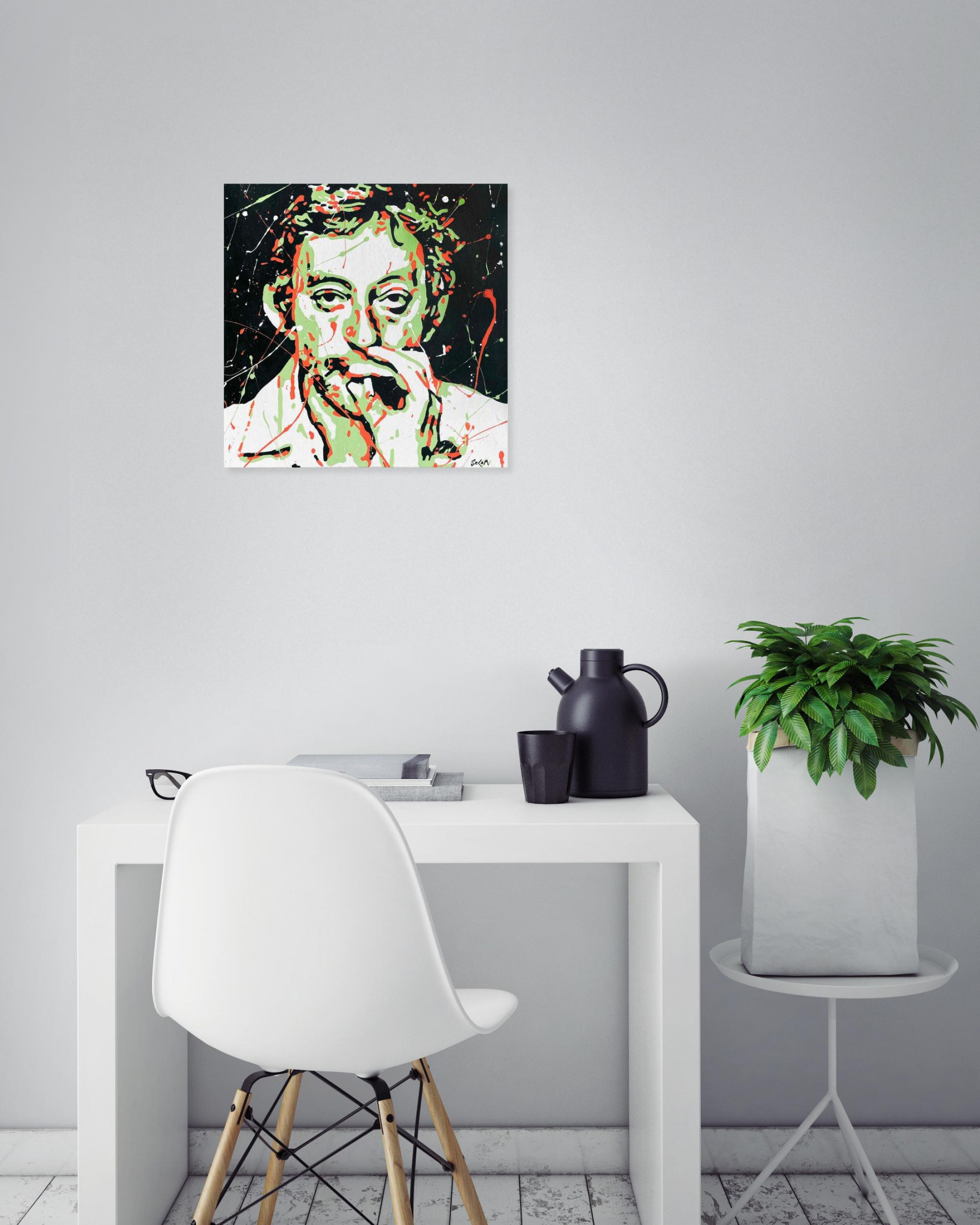 Secam, Gainsbourg, painting - Artalistic online contemporary art buying and selling gallery