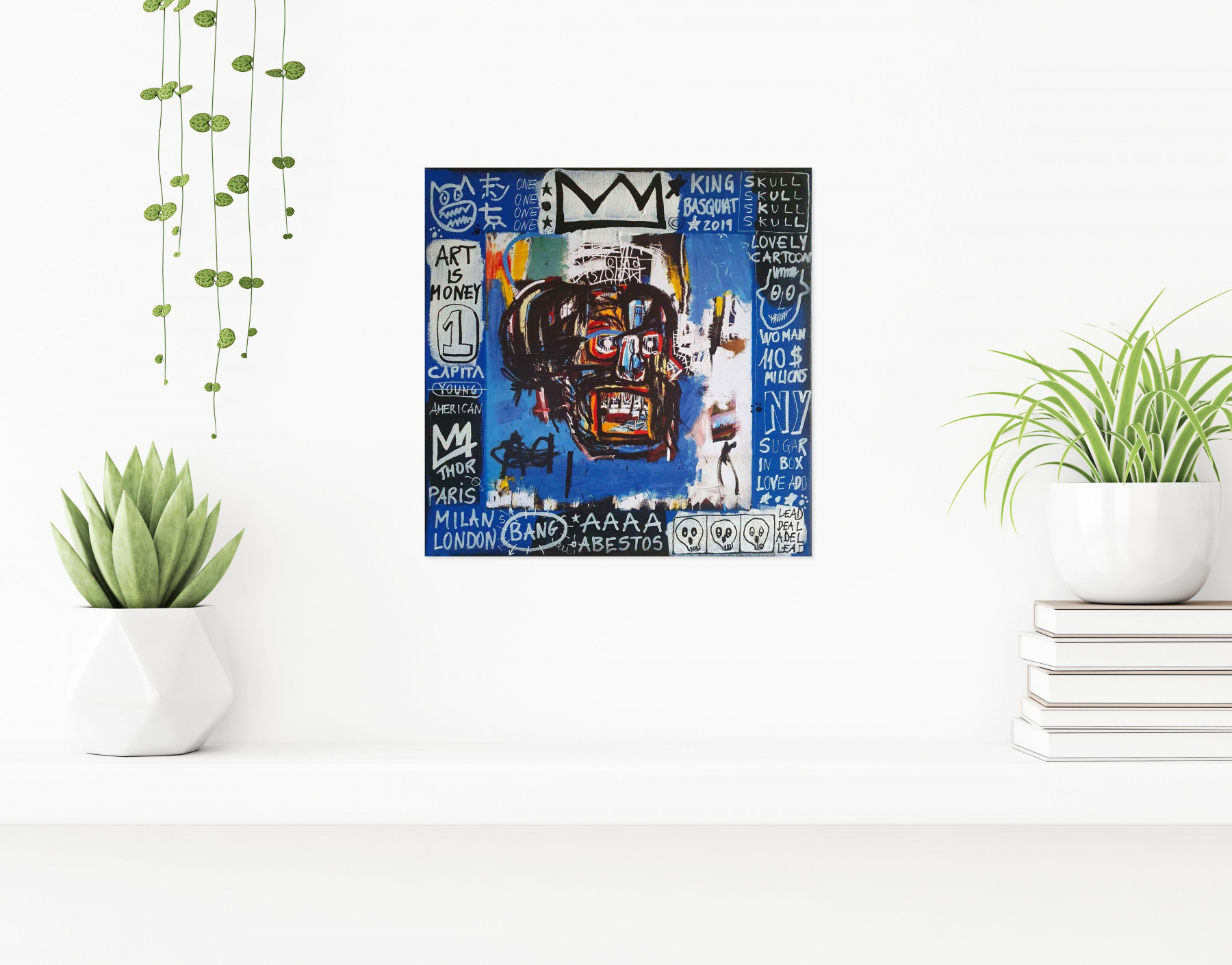 Spaco, 110M skull Basquiat, painting - Artalistic online contemporary art buying and selling gallery