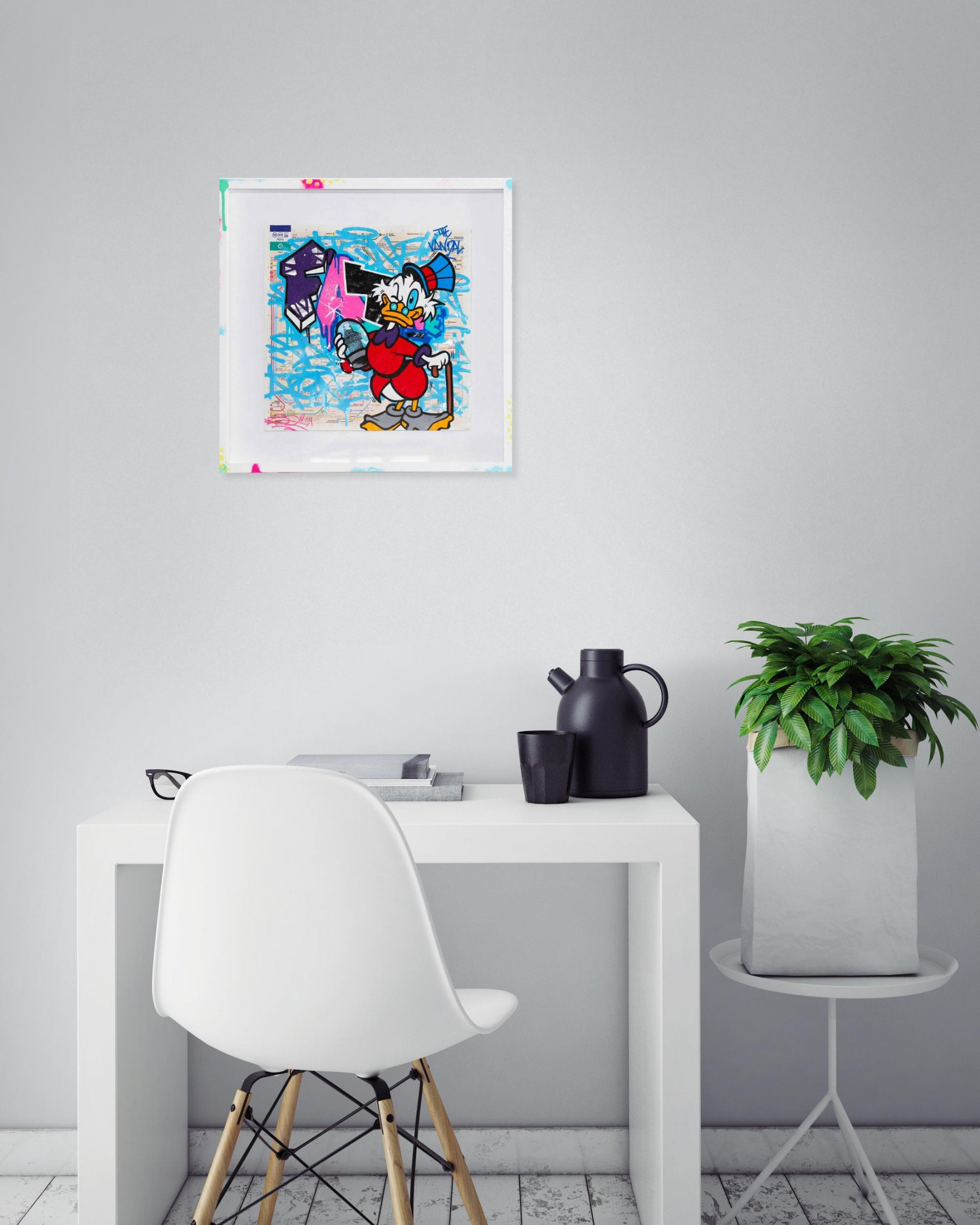 Fat, Picsou Banksy Picasso, painting - Artalistic online contemporary art buying and selling gallery