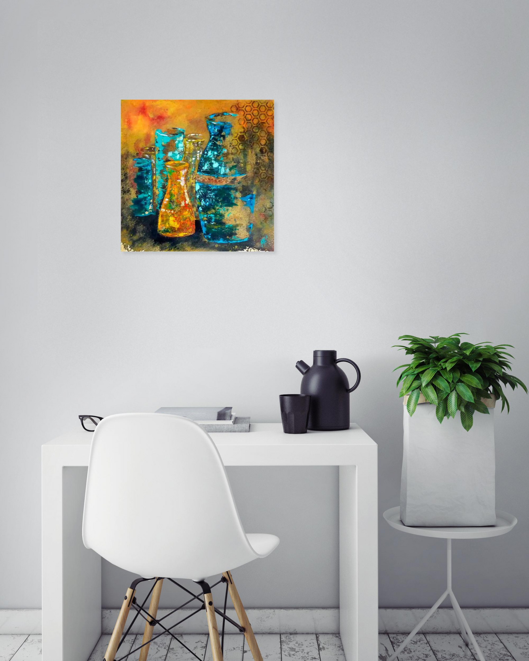 Anne Robin, Pots âgés 2, painting - Artalistic online contemporary art buying and selling gallery