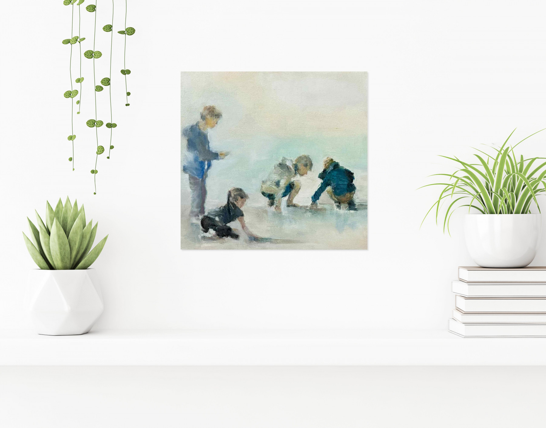 Edith Salle, Jeux d'enfants, painting - Artalistic online contemporary art buying and selling gallery