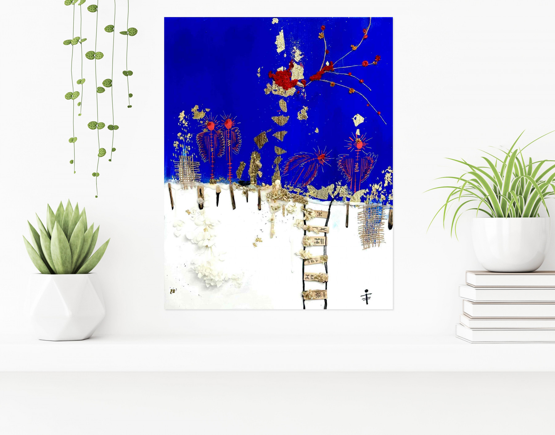 Olympe Persée, Le rêve des esprits oubliés, painting - Artalistic online contemporary art buying and selling gallery