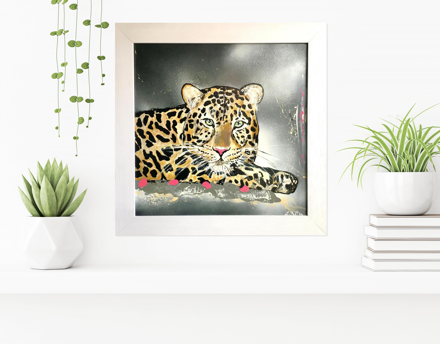Nicolas Postec, Léopard, painting - Artalistic online contemporary art buying and selling gallery