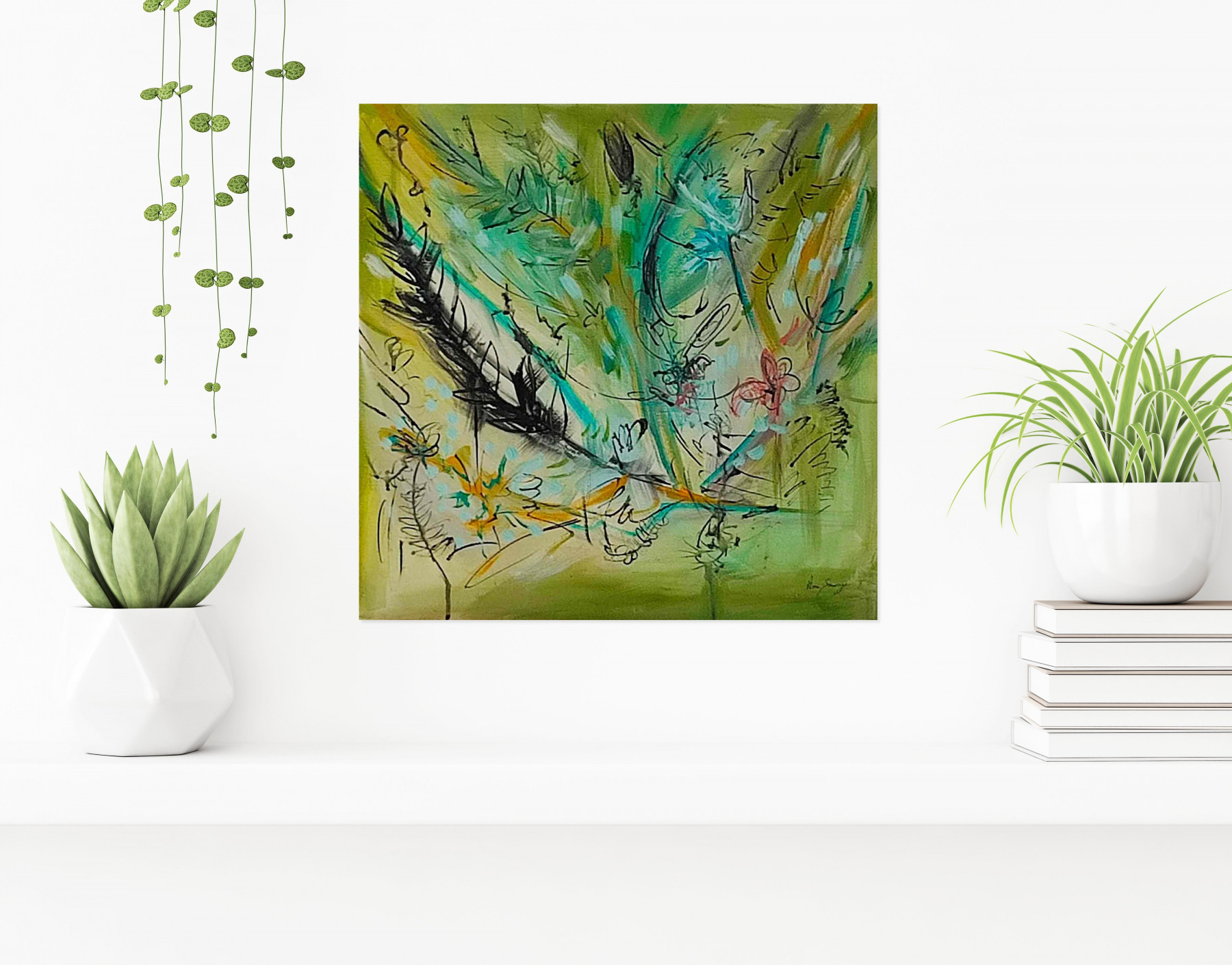 Âme Sauvage, La plume, painting - Artalistic online contemporary art buying and selling gallery