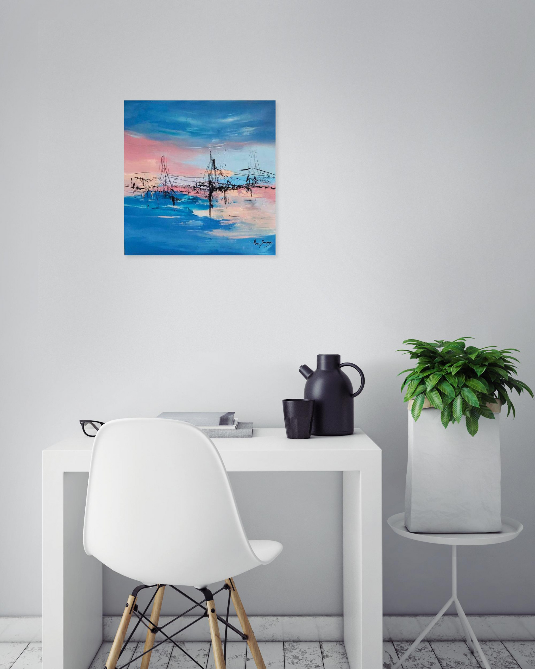Âme Sauvage, La femme de l'eau, painting - Artalistic online contemporary art buying and selling gallery