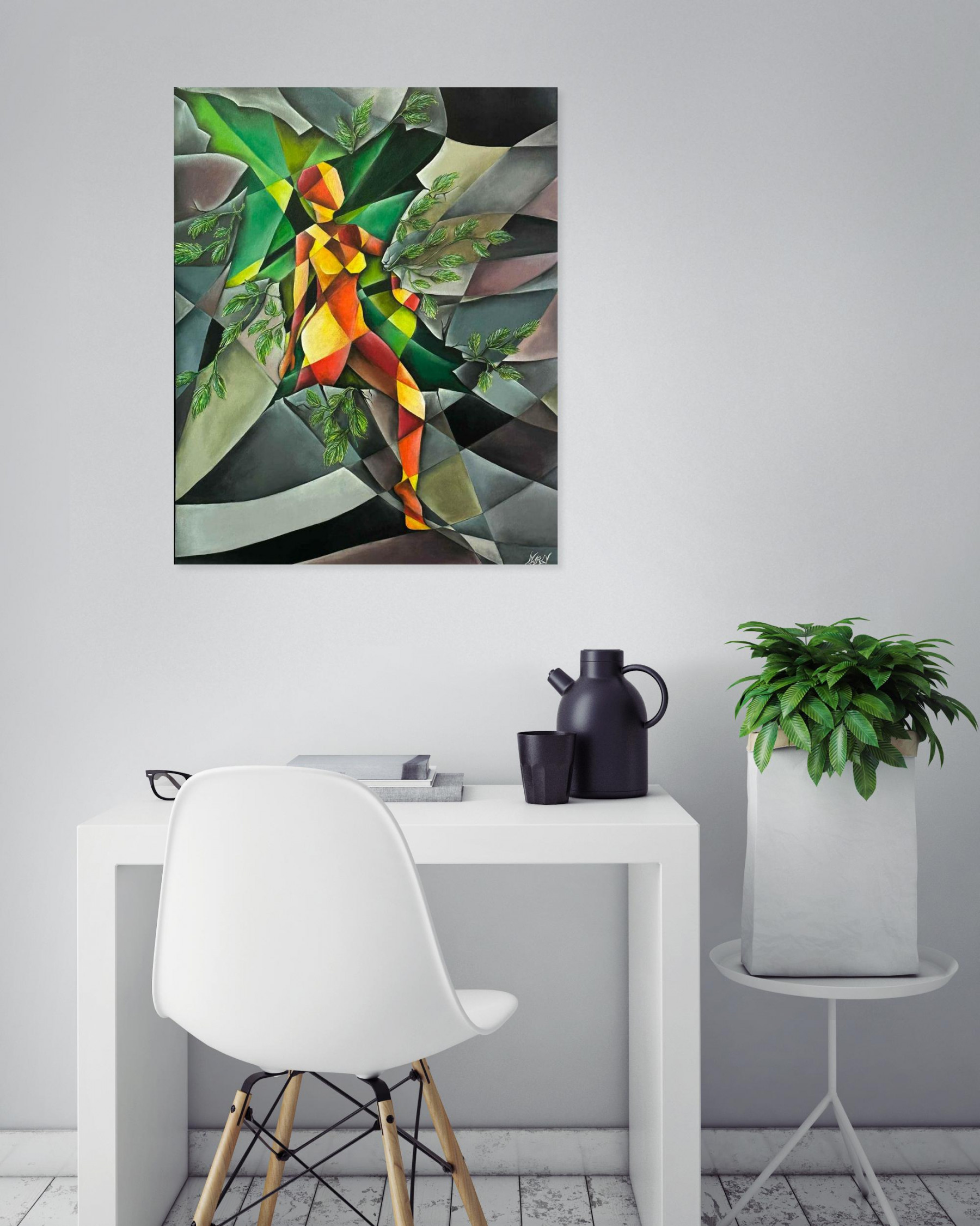 Marly, Vegetal, painting - Artalistic online contemporary art buying and selling gallery