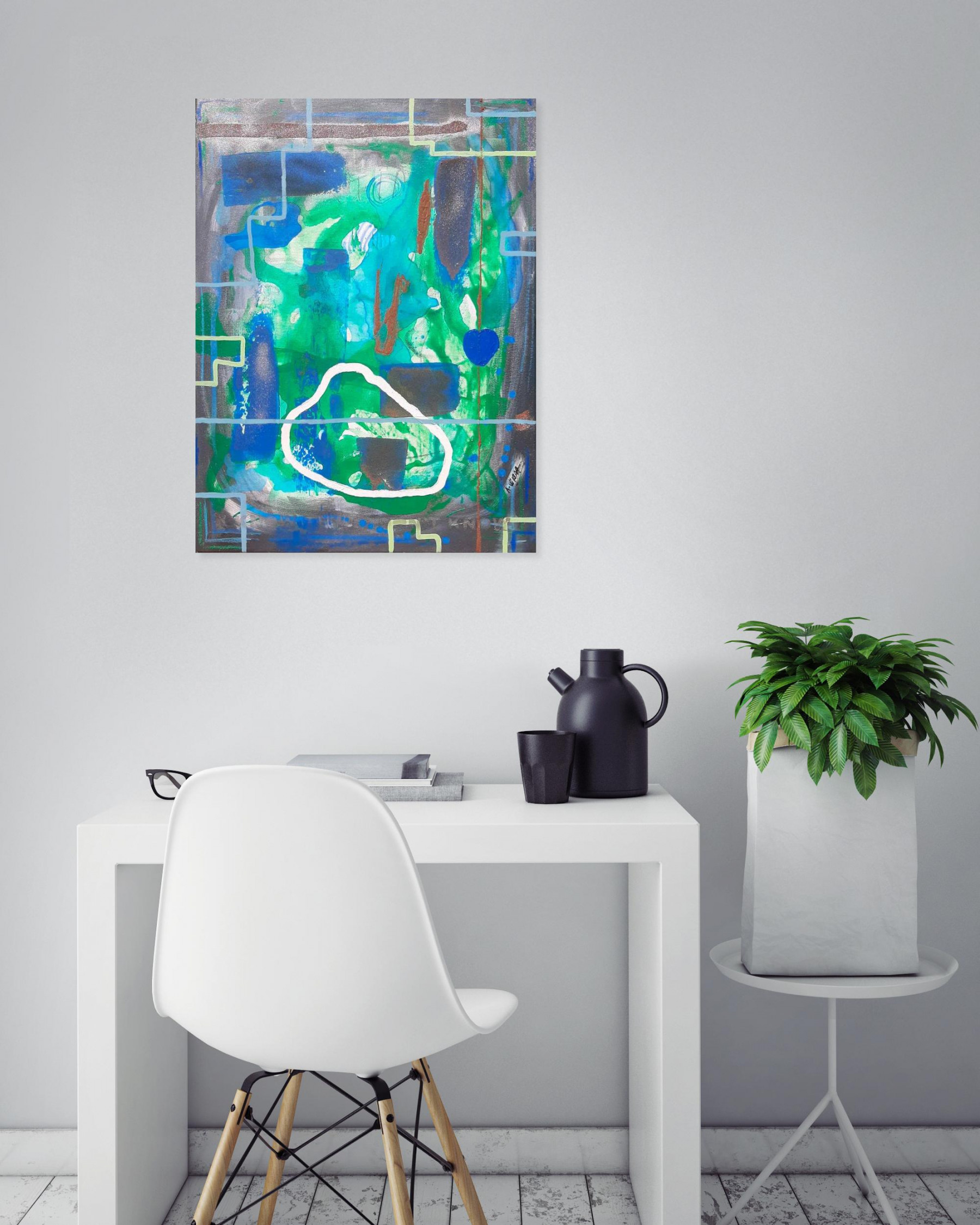 A-Wibaa, I Know that I don't know, painting - Artalistic online contemporary art buying and selling gallery