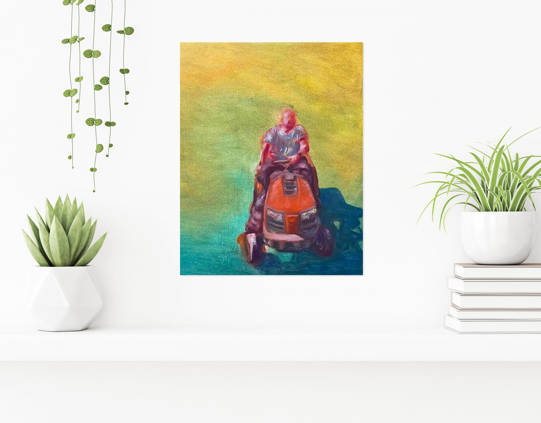 Simon Rémy, Dad vs Gras, painting - Artalistic online contemporary art buying and selling gallery