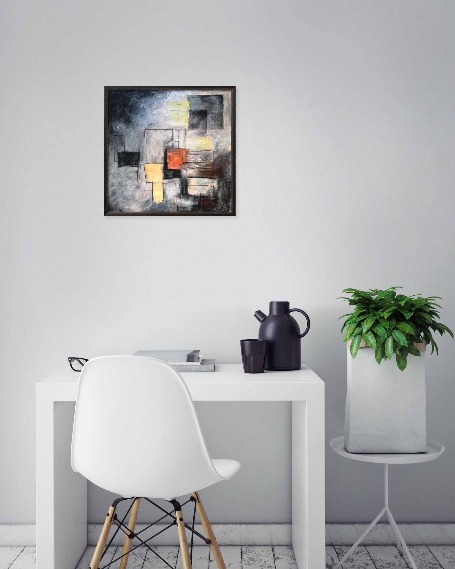 Ivan Colas, un monde carré, painting - Artalistic online contemporary art buying and selling gallery