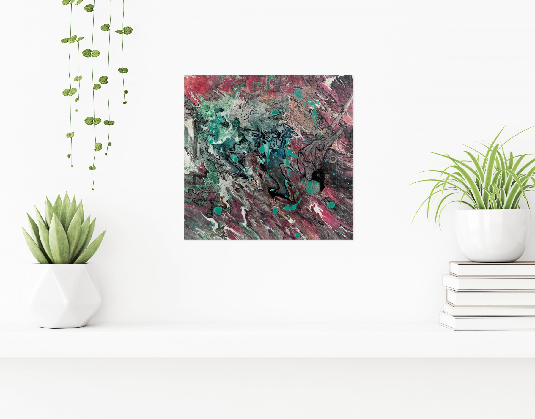 Magalie Launay, Duel cosmique, painting - Artalistic online contemporary art buying and selling gallery