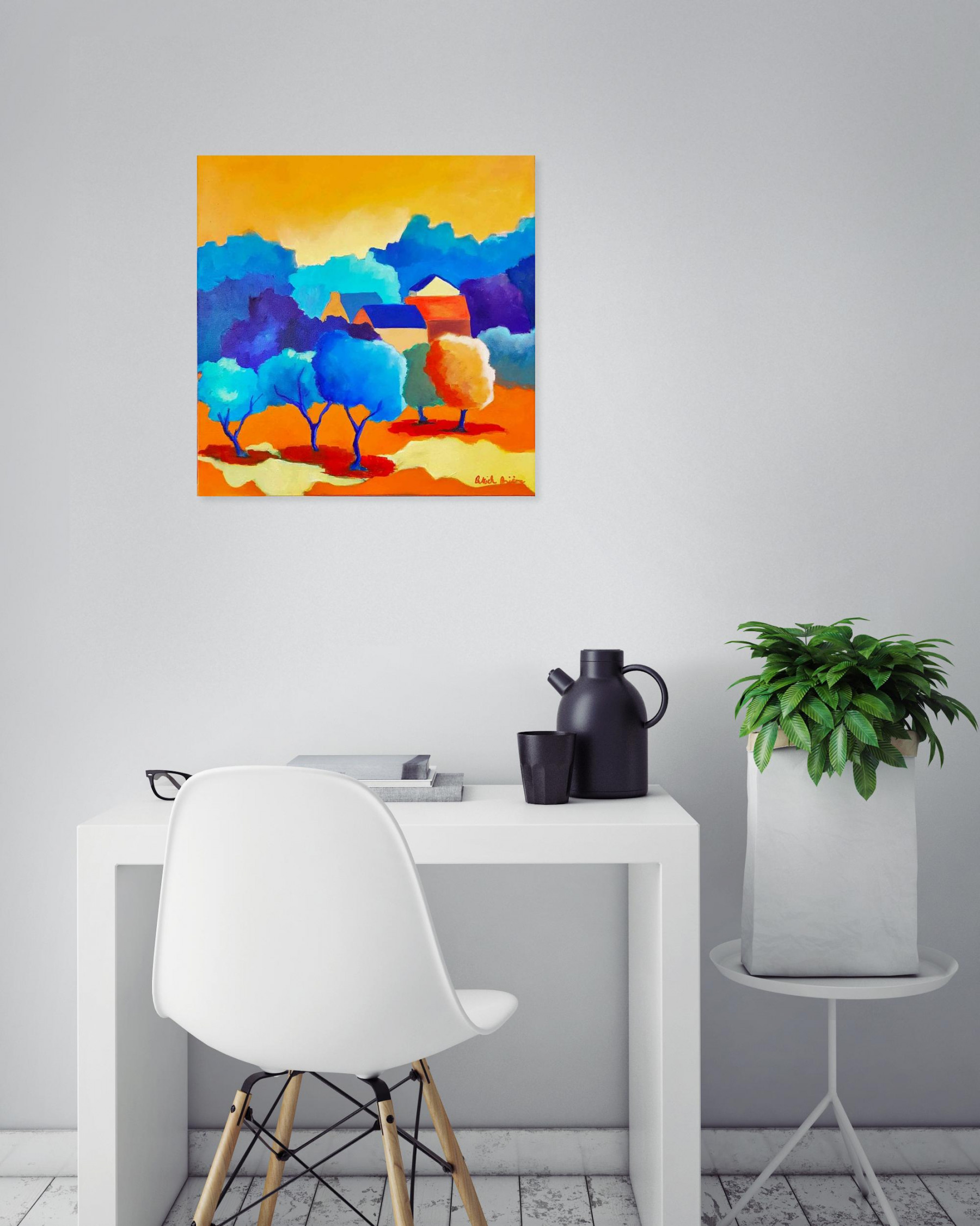 Patrick Brière, Champ joyeux, painting - Artalistic online contemporary art buying and selling gallery