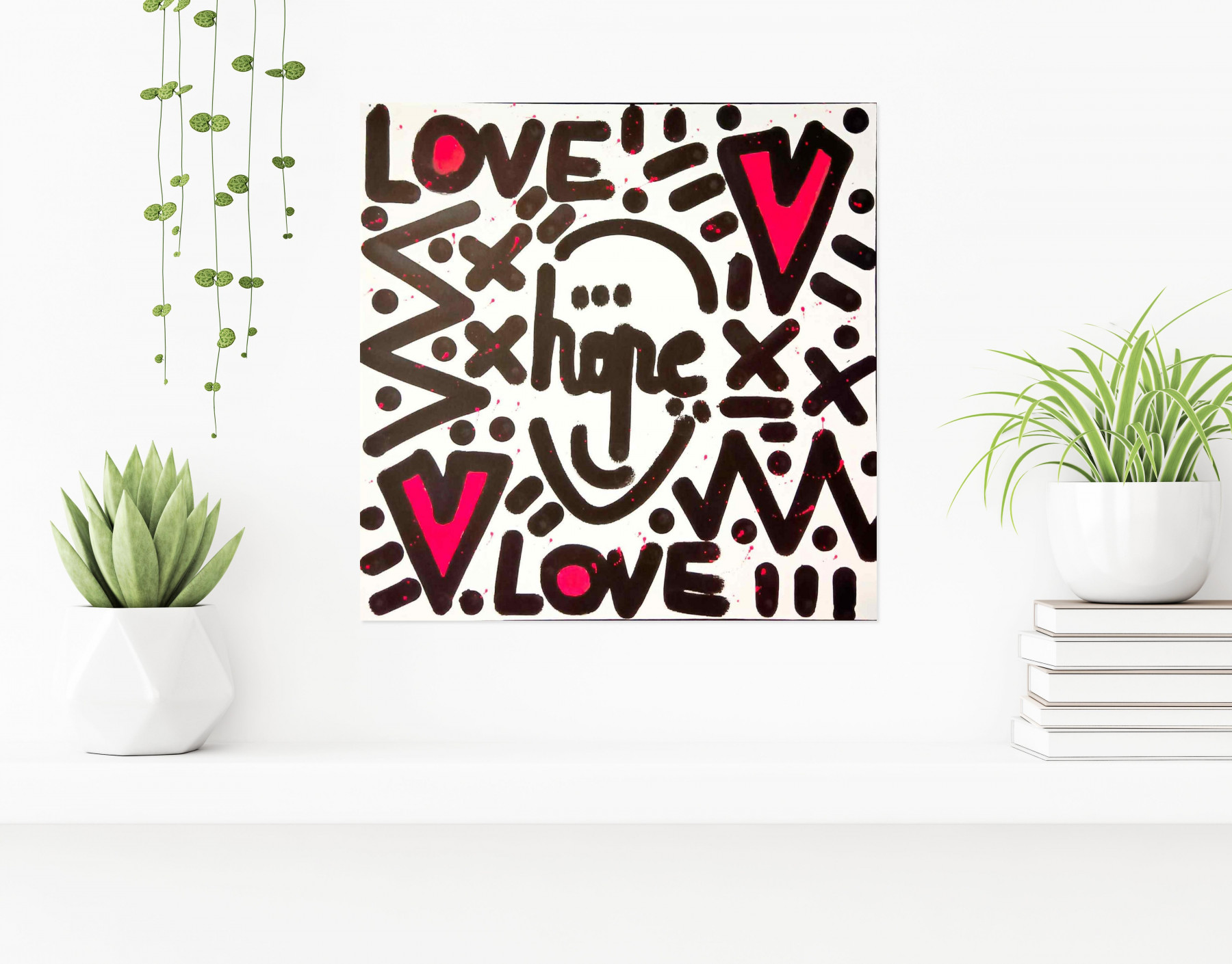 Mr Hope, Heart love, painting - Artalistic online contemporary art buying and selling gallery
