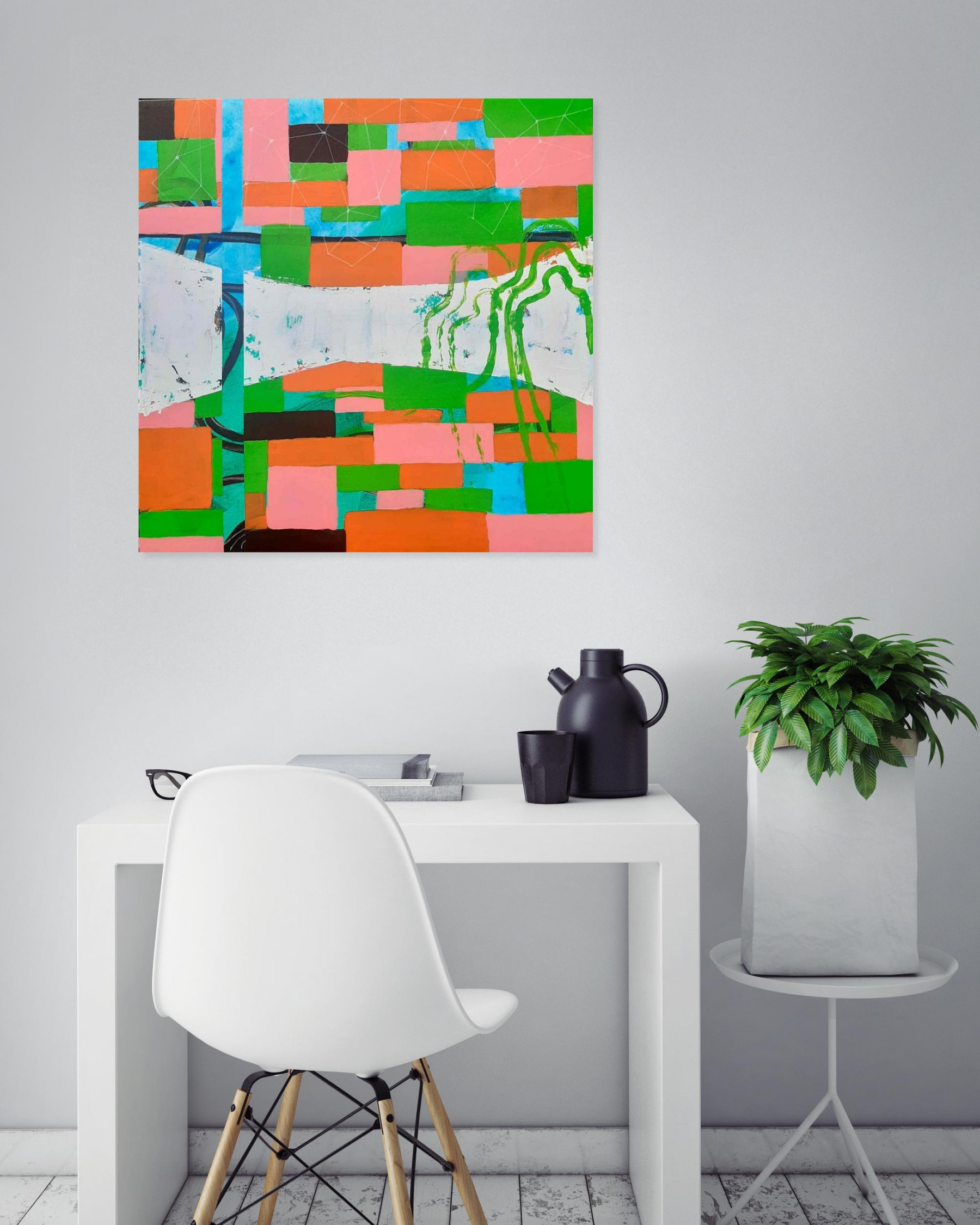 A-Wibaa, Interconnection, painting - Artalistic online contemporary art buying and selling gallery