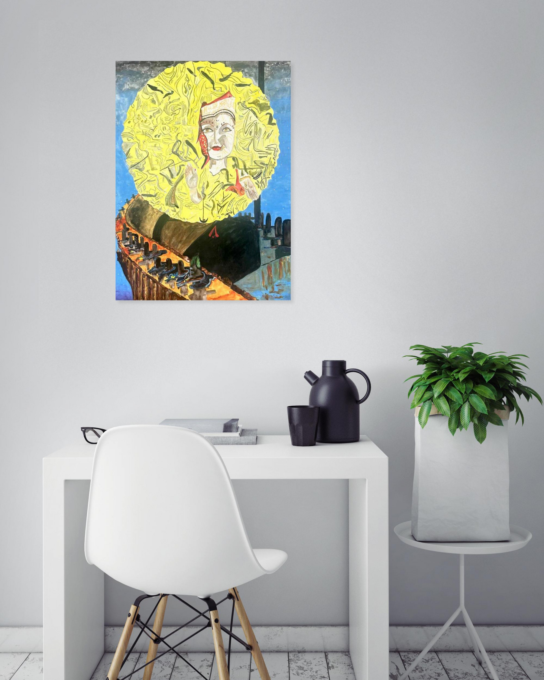 Santafar, Sans titre 4, painting - Artalistic online contemporary art buying and selling gallery