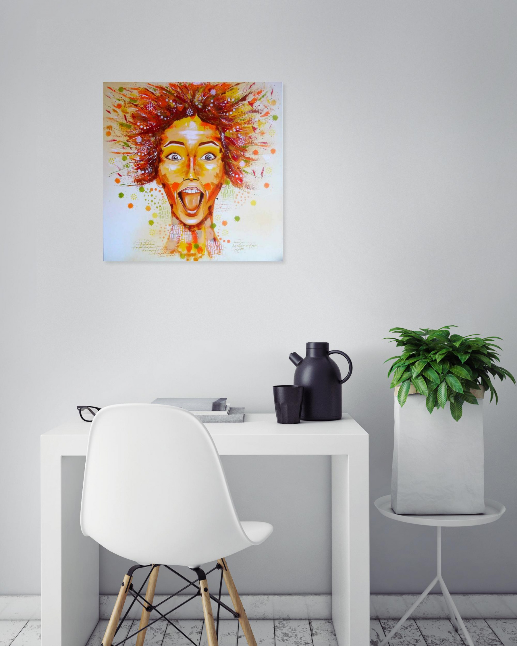 Valérie Lamarre, Zoé, painting - Artalistic online contemporary art buying and selling gallery