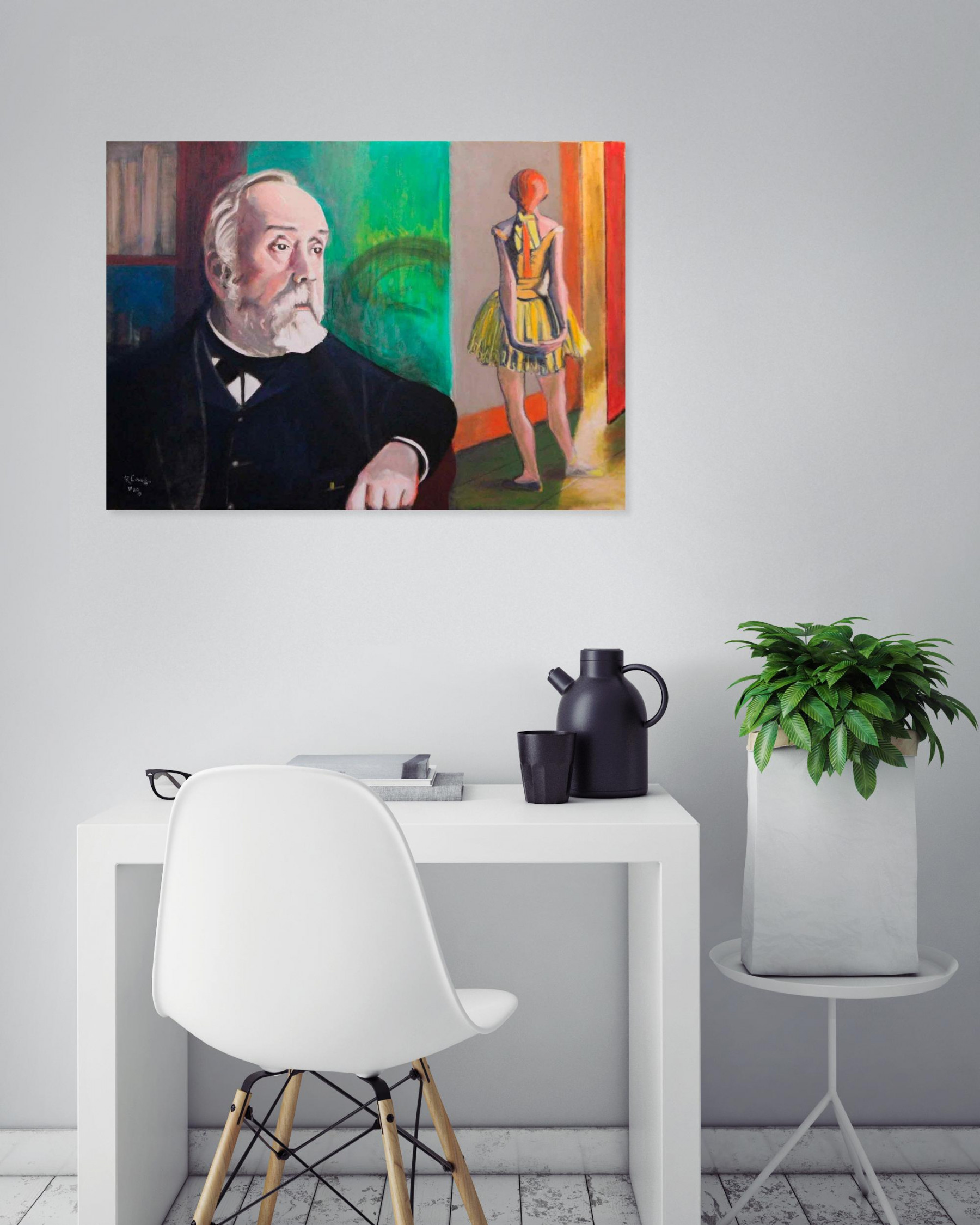 R.Cavalié, Edgar Degas, painting - Artalistic online contemporary art buying and selling gallery