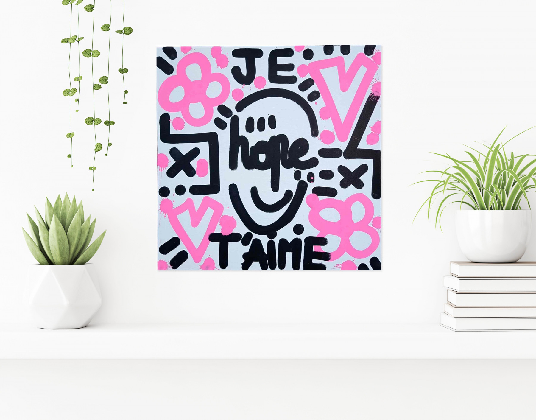 Mr.Hope, Je t'aime, painting - Artalistic online contemporary art buying and selling gallery