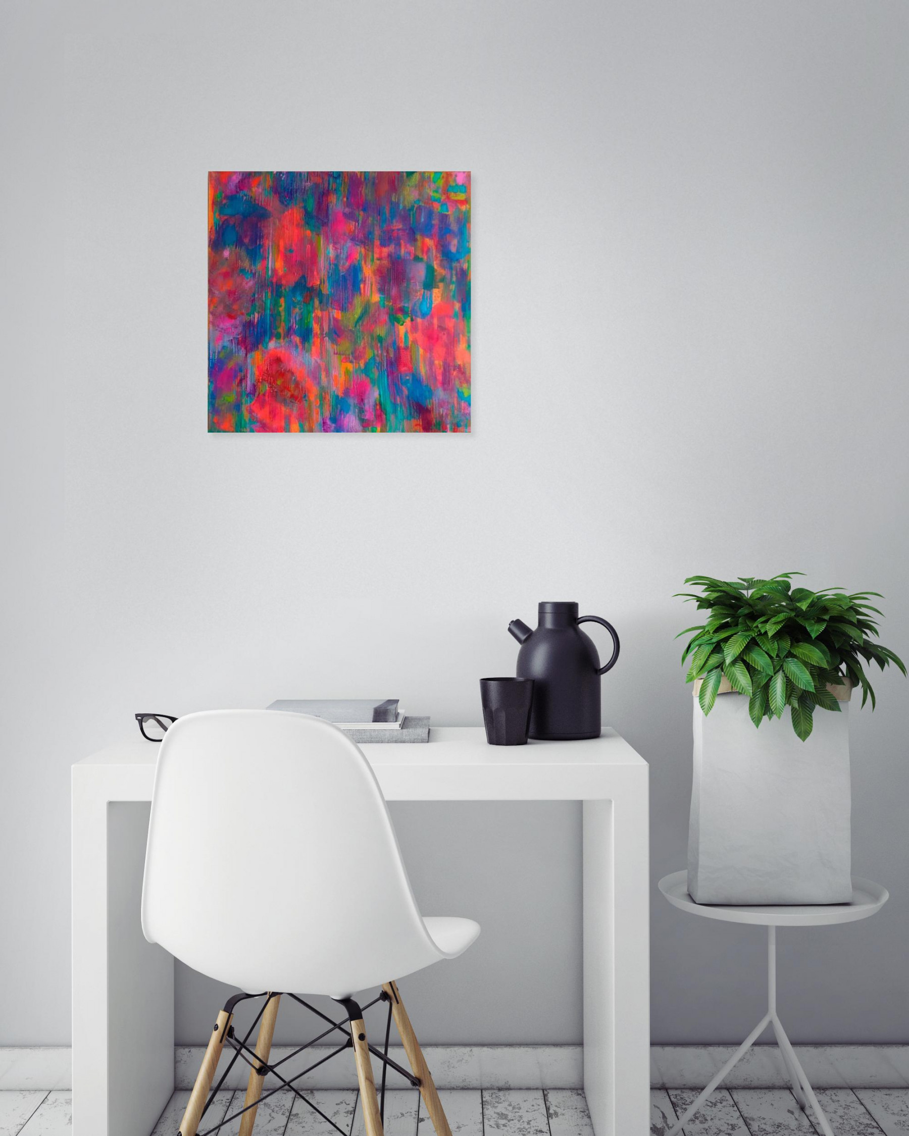 Emilie Lainé, Coquelicots, Peinture - Galerie de vente et d’achat d’art contemporain en ligne Artalistic