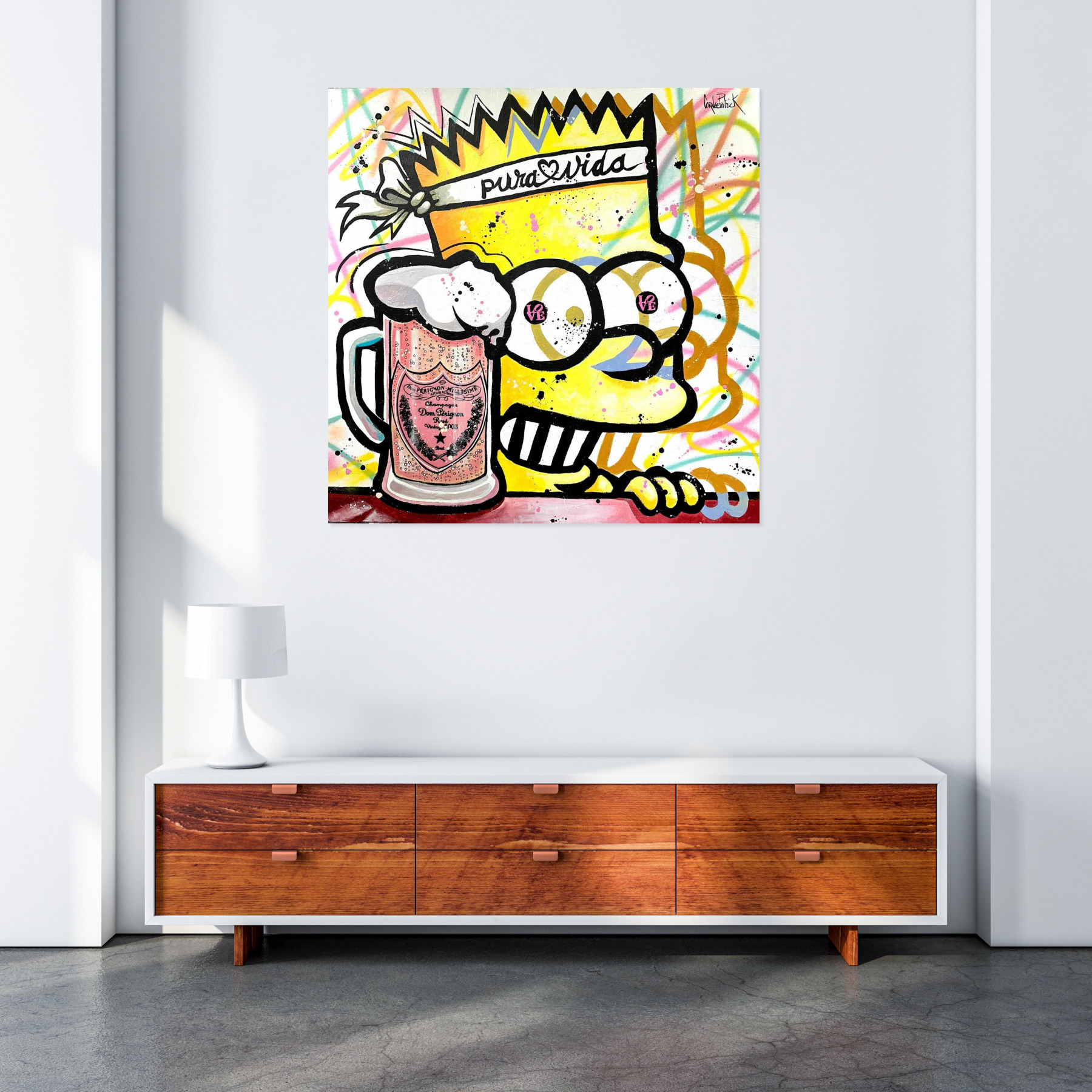 Patrick Cornée, Bart Simpson, painting - Artalistic online contemporary art buying and selling gallery