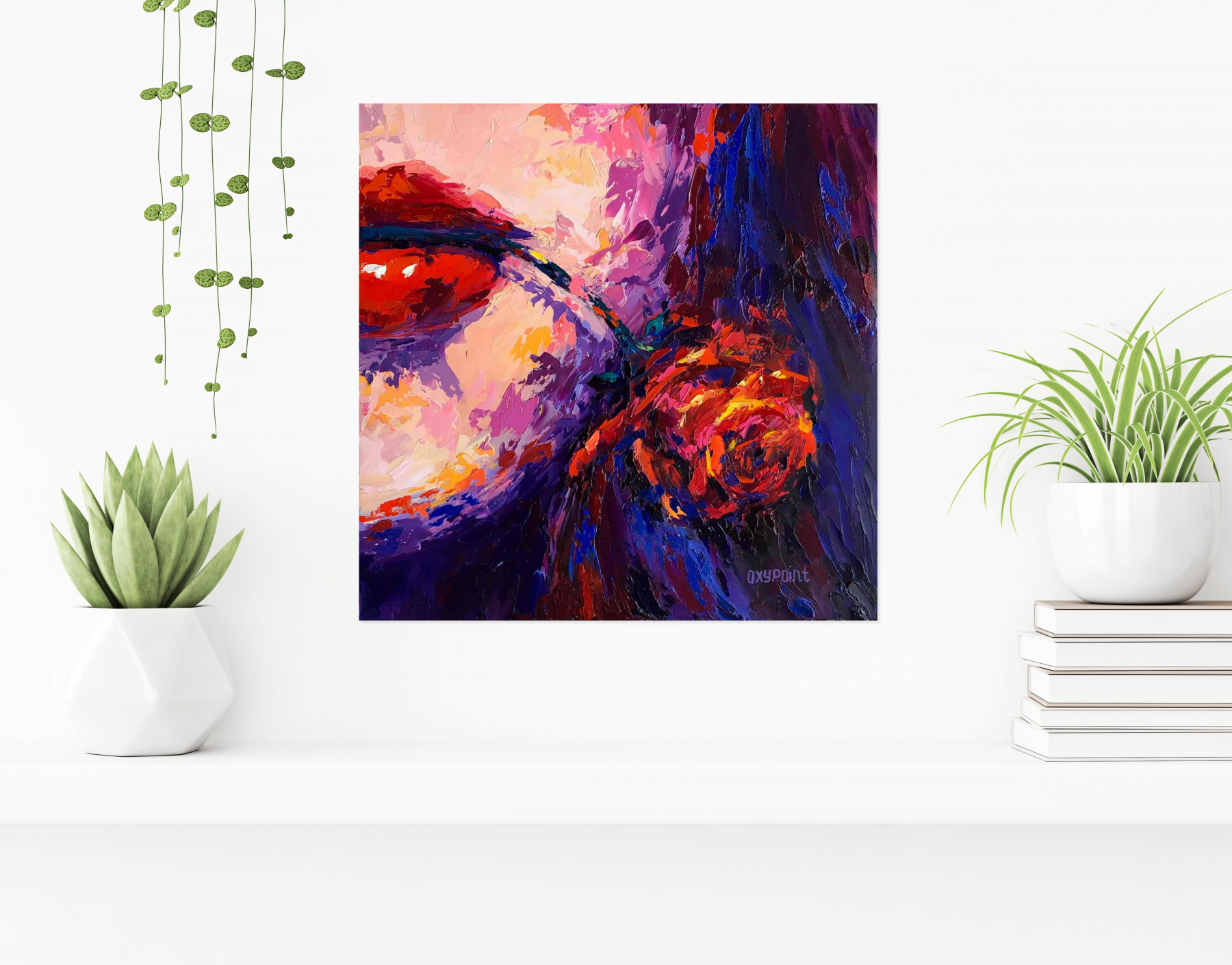 Oxypoint, Scarlet taste, painting - Artalistic online contemporary art buying and selling gallery