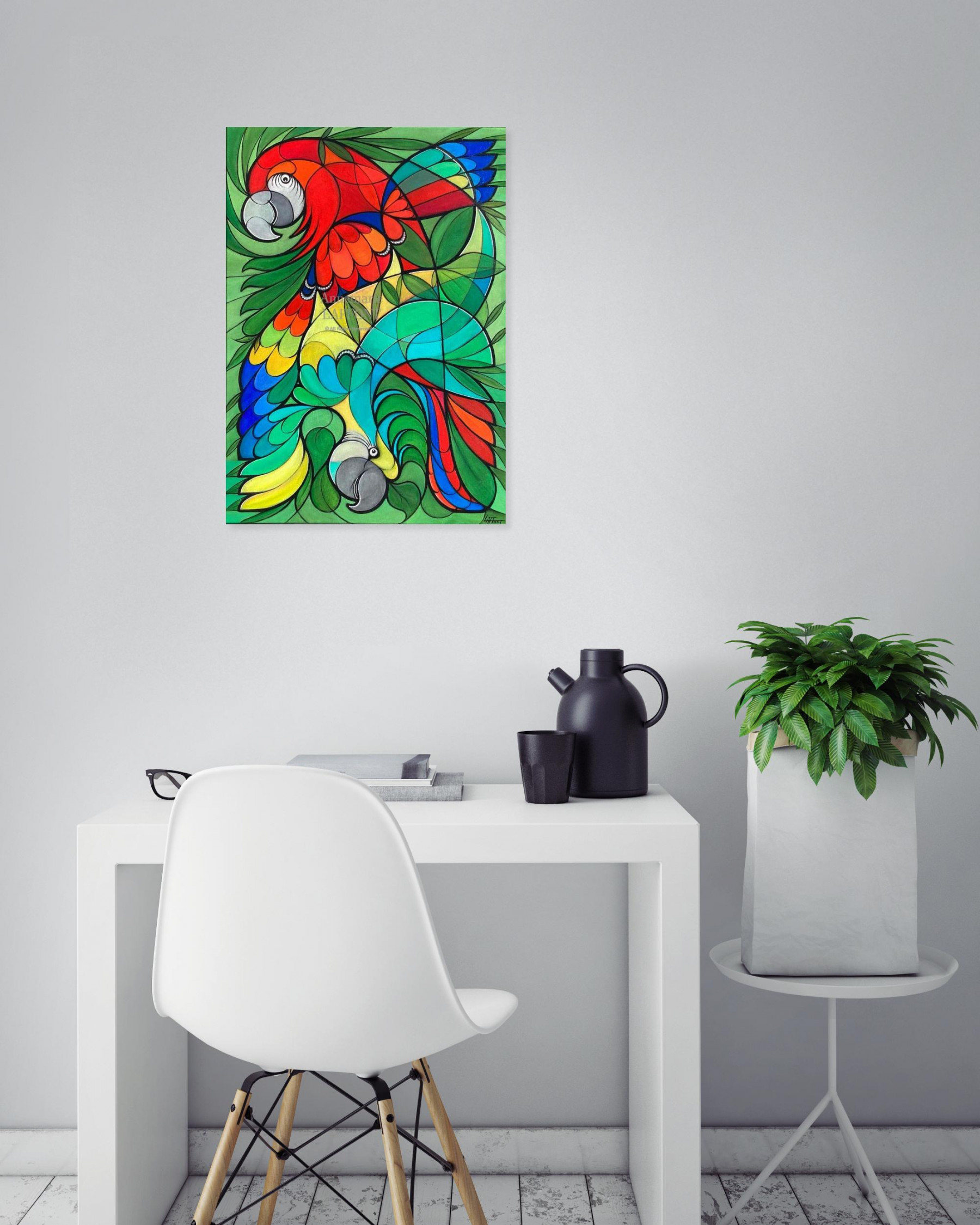 Annemarie Laffont, Ara mix, painting - Artalistic online contemporary art buying and selling gallery