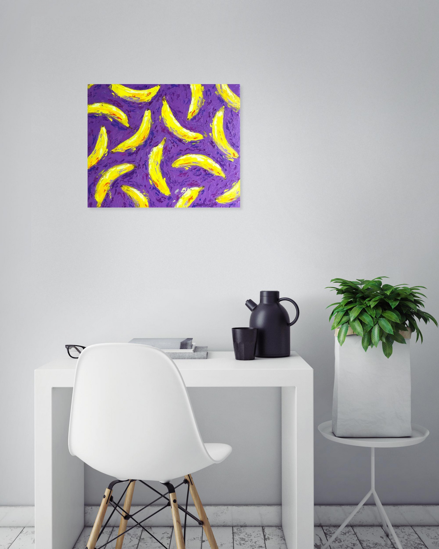 Oxypoint, Bananas, painting - Artalistic online contemporary art buying and selling gallery