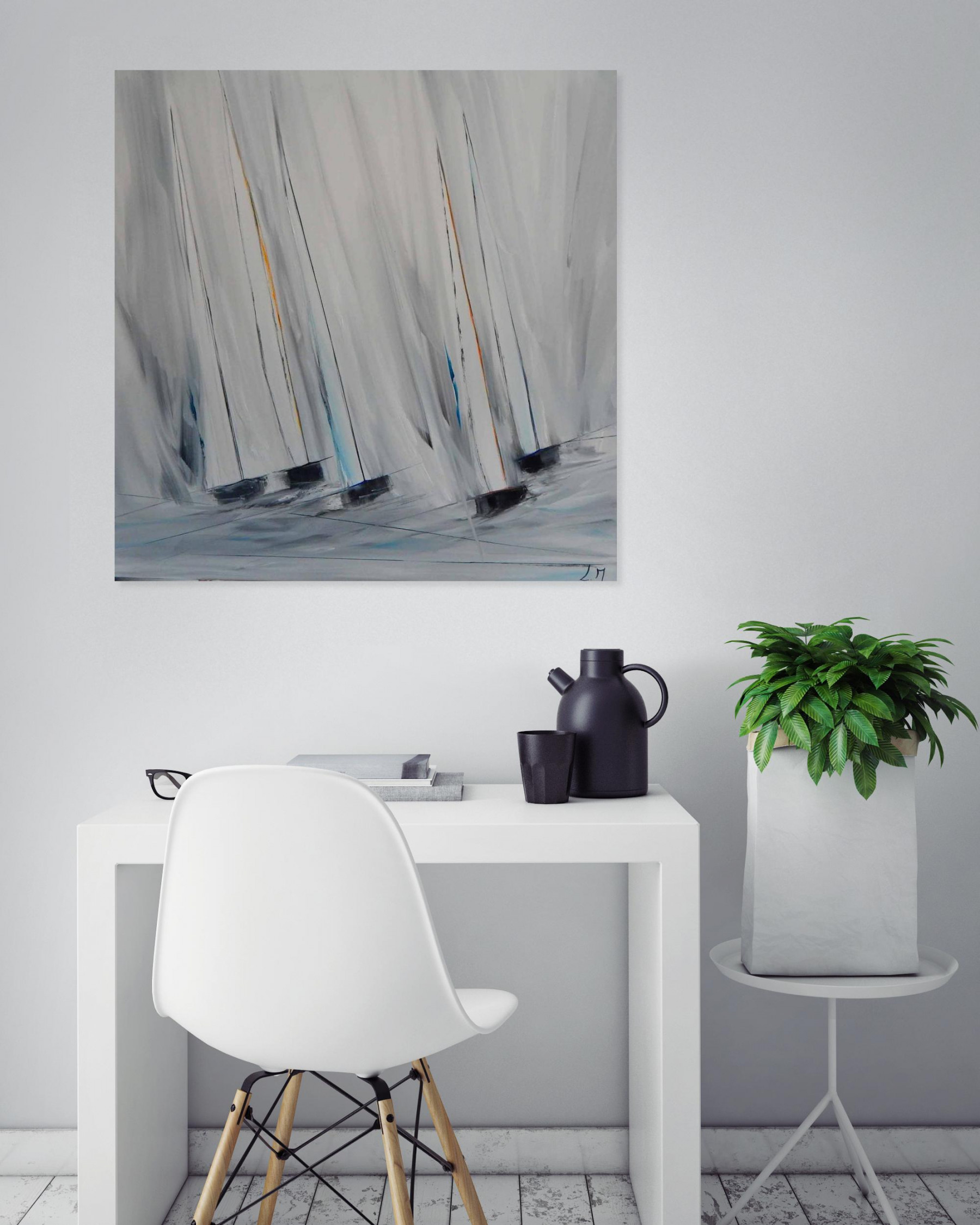 Lydie Massou, Sailing, painting - Artalistic online contemporary art buying and selling gallery