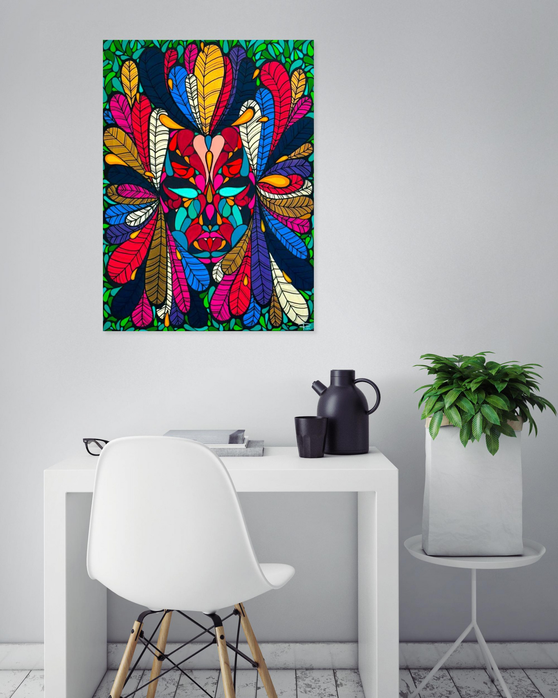 RLL, L'amazone, painting - Artalistic online contemporary art buying and selling gallery