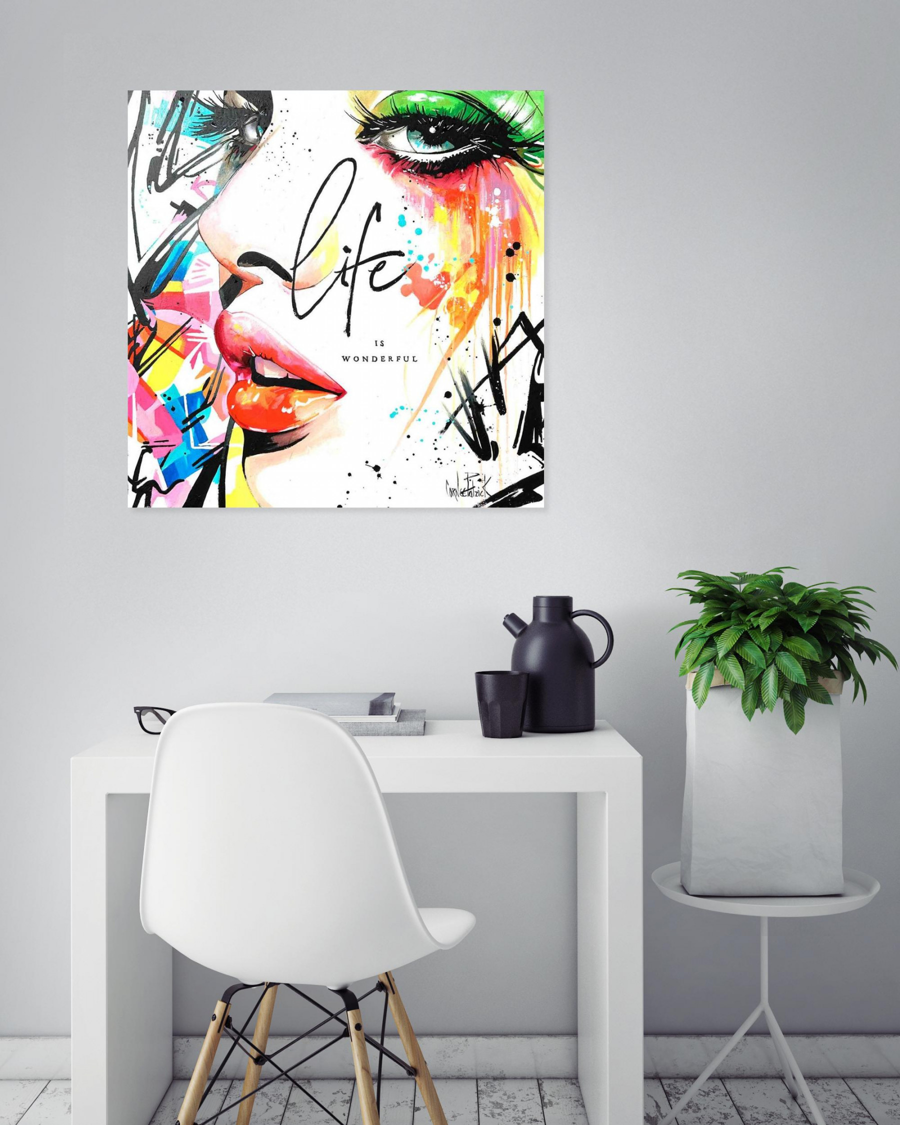 Patrick Cornée, Life is wonderful, painting - Artalistic online contemporary art buying and selling gallery