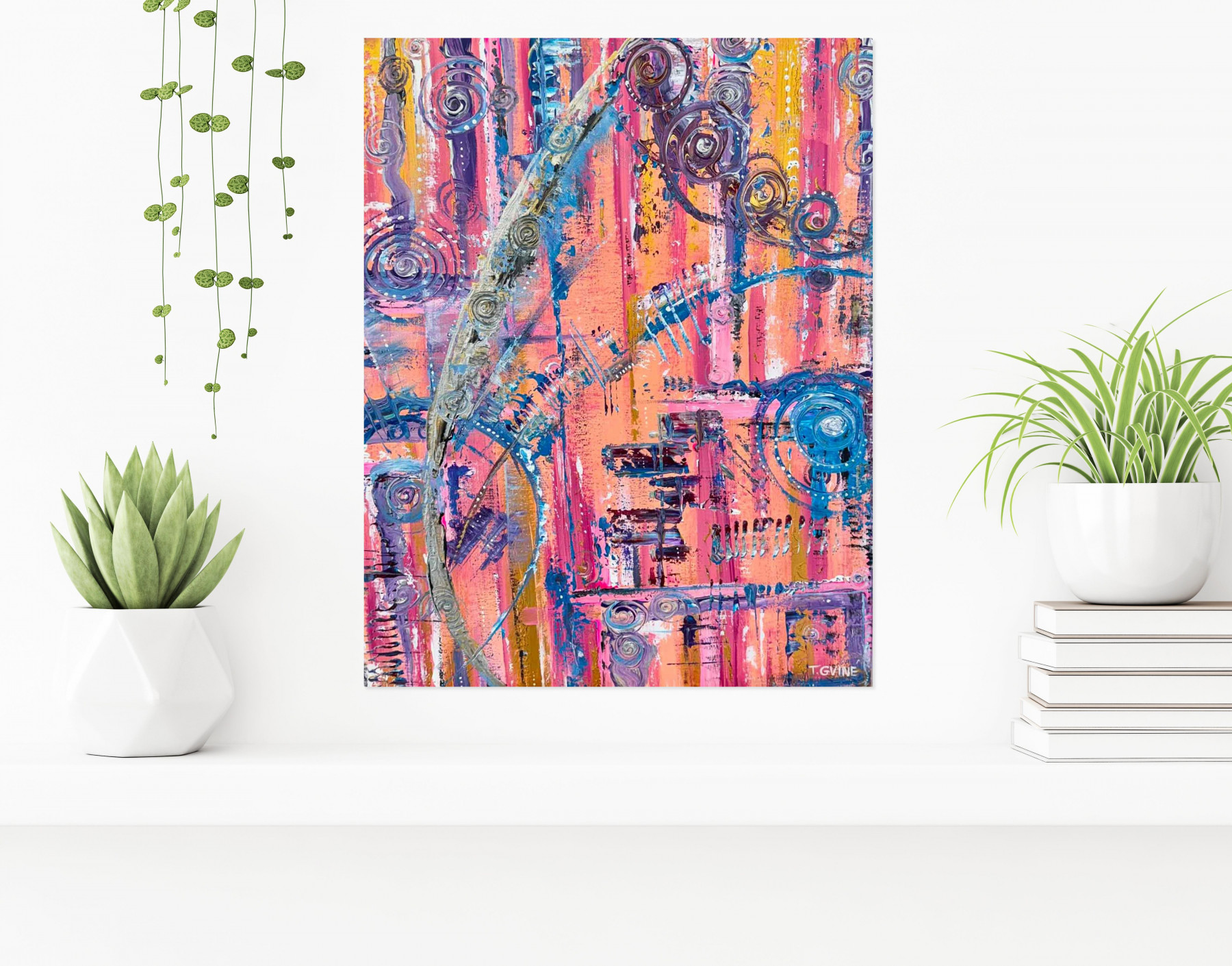 Teona Gviné, Couleurs de l'automne, painting - Artalistic online contemporary art buying and selling gallery