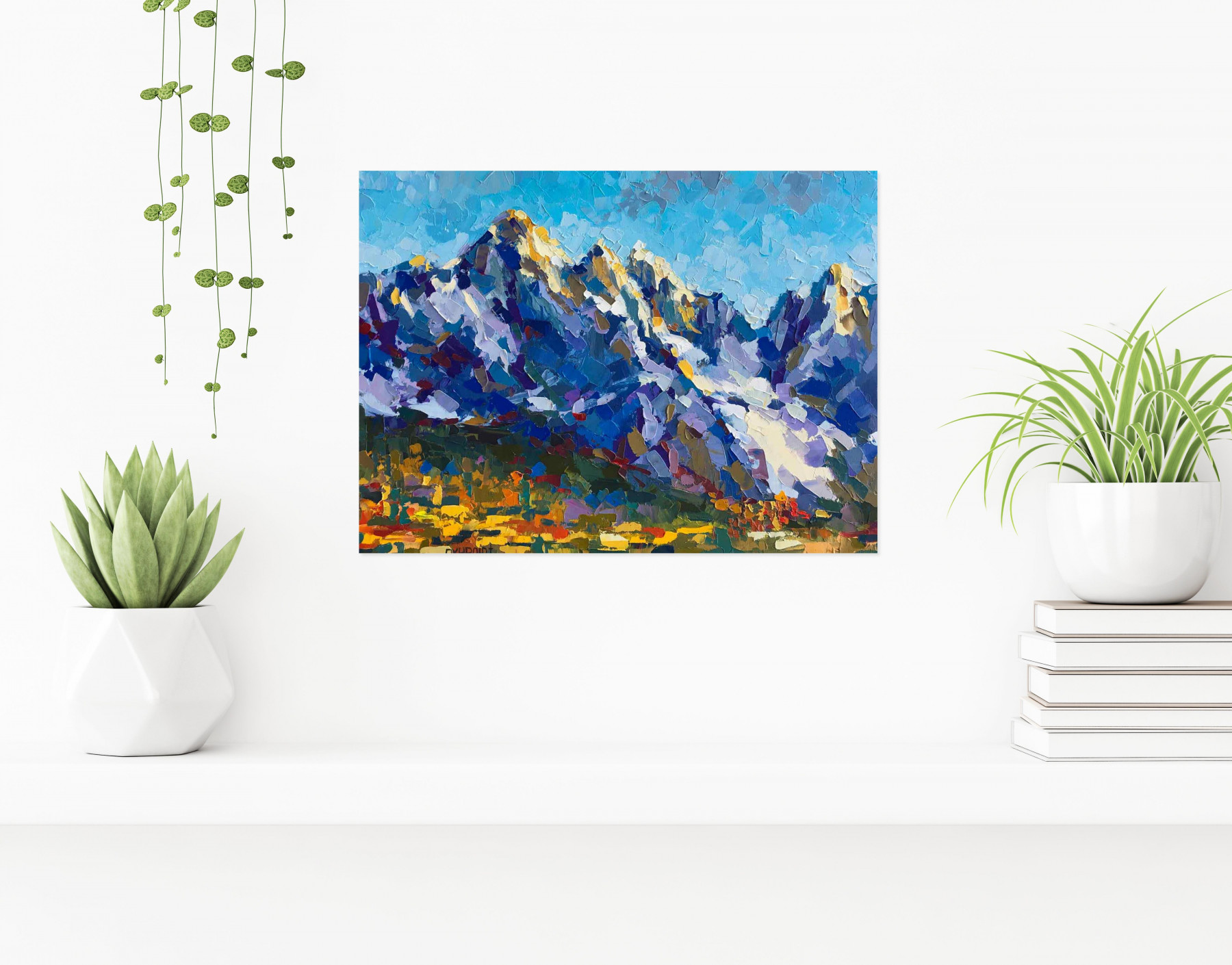 Oxypoint, Peaks of the Alps, painting - Artalistic online contemporary art buying and selling gallery