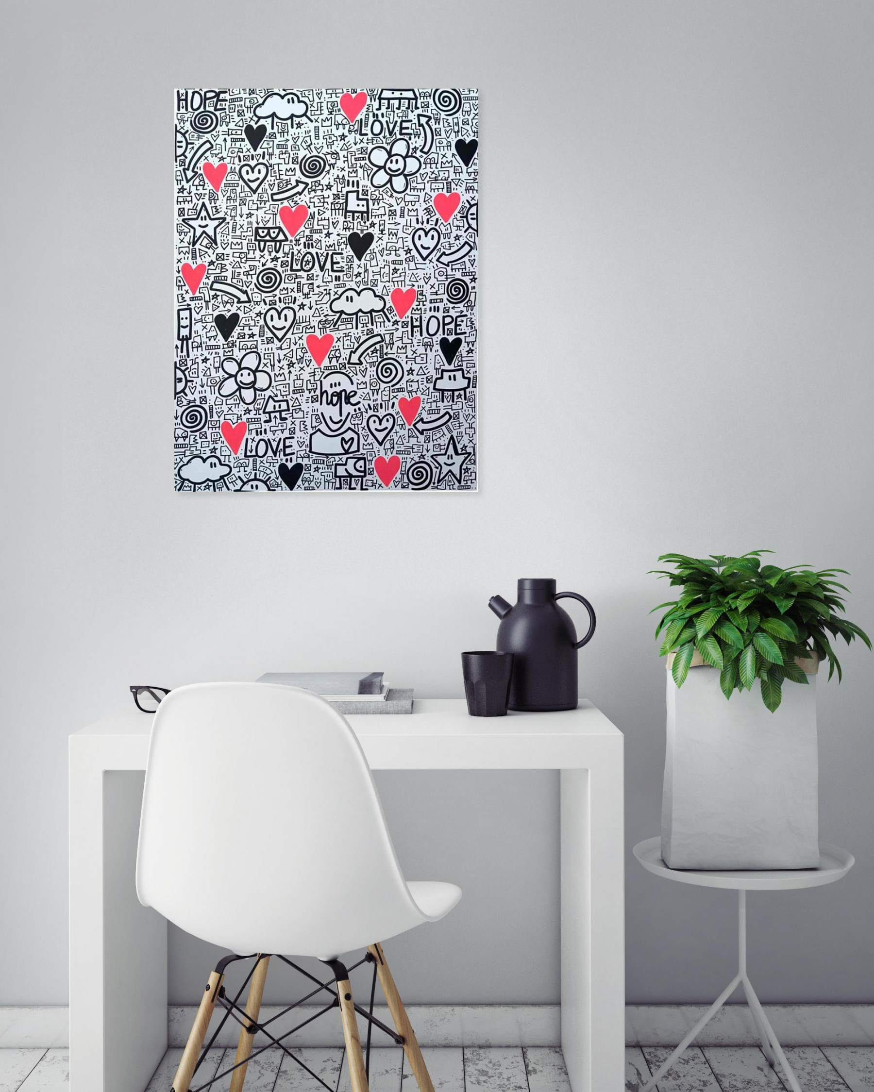 Mr Hope, Mr Hope et son monde, painting - Artalistic online contemporary art buying and selling gallery