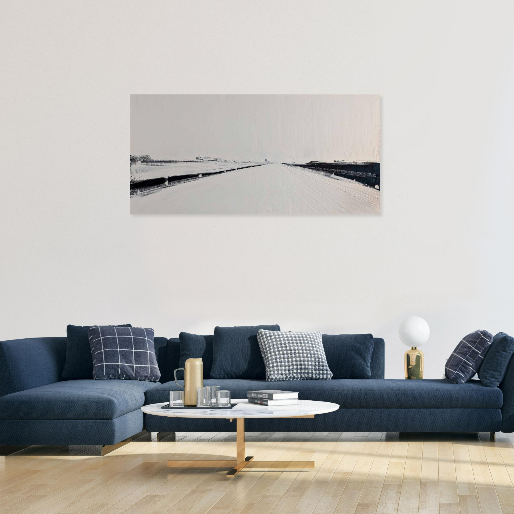 Jean-Marc Dallanegra, Route blanche, painting - Artalistic online contemporary art buying and selling gallery