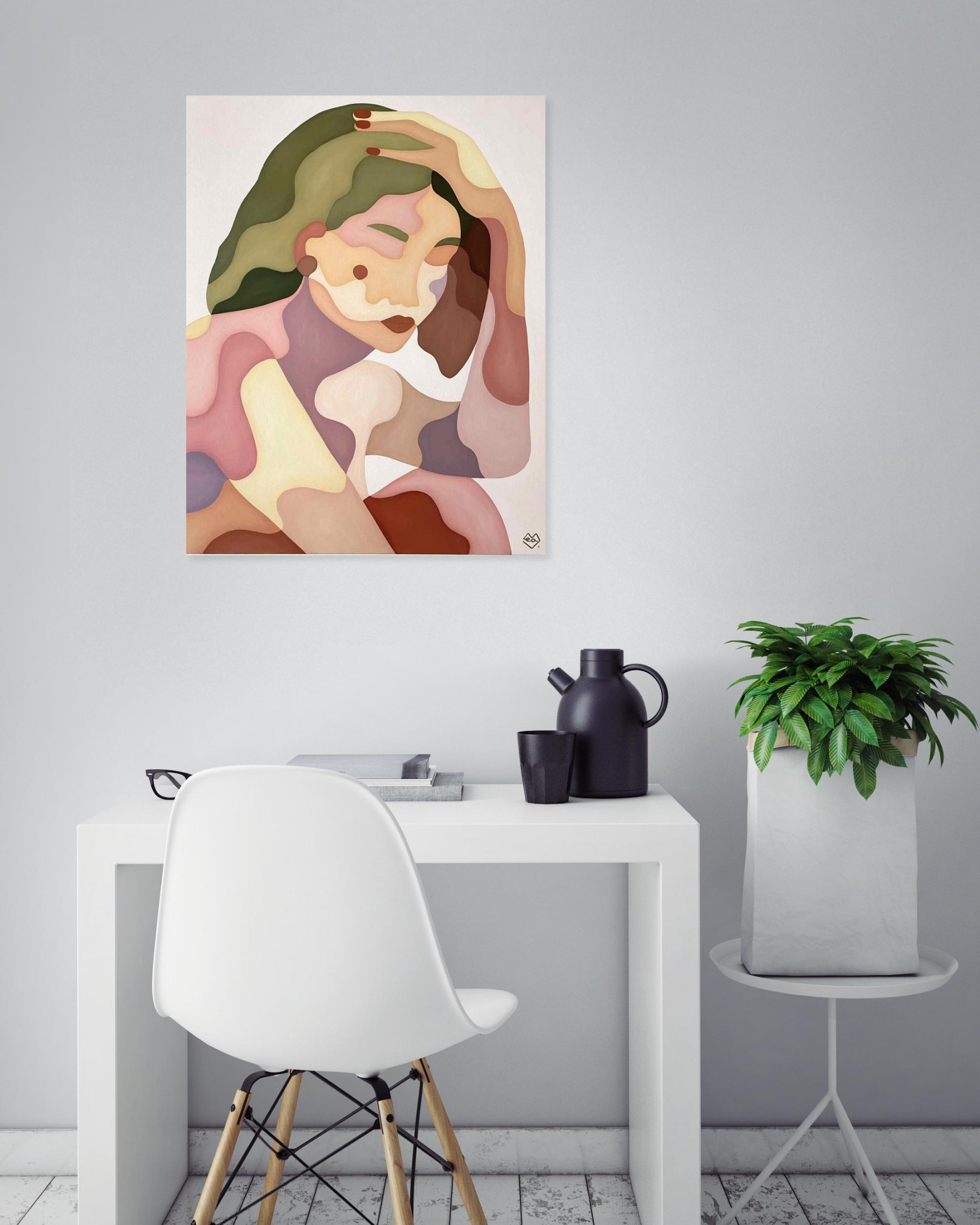 Léa Mongiat, Paysage n°5, painting - Artalistic online contemporary art buying and selling gallery