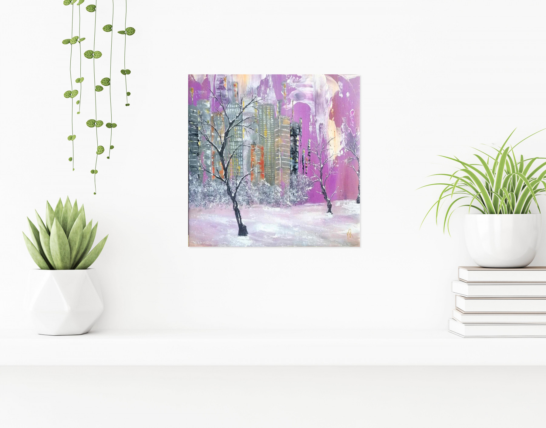 Anne Robin, Purple, painting - Artalistic online contemporary art buying and selling gallery