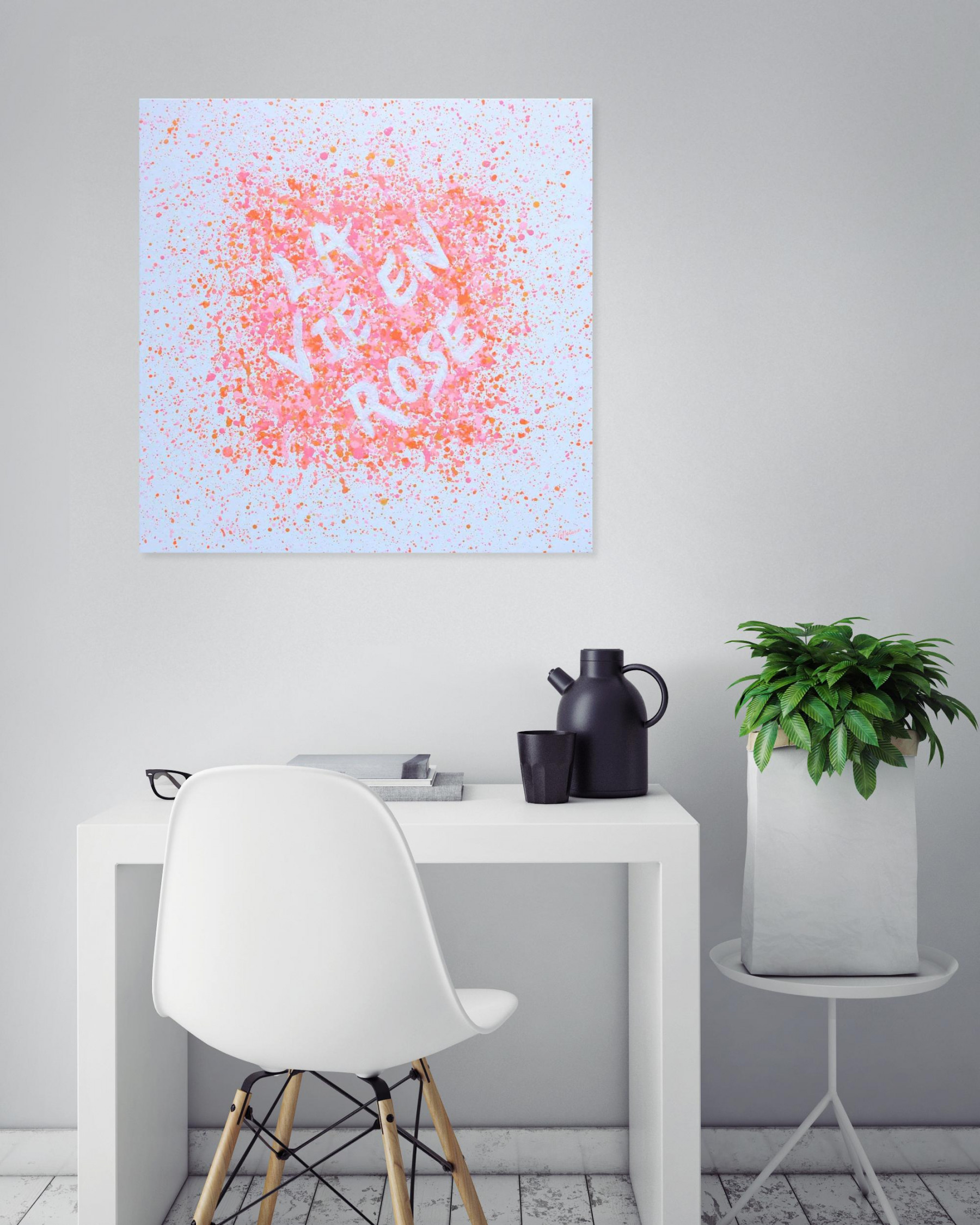 Isabelle Pelletane, La vie en rose, painting - Artalistic online contemporary art buying and selling gallery