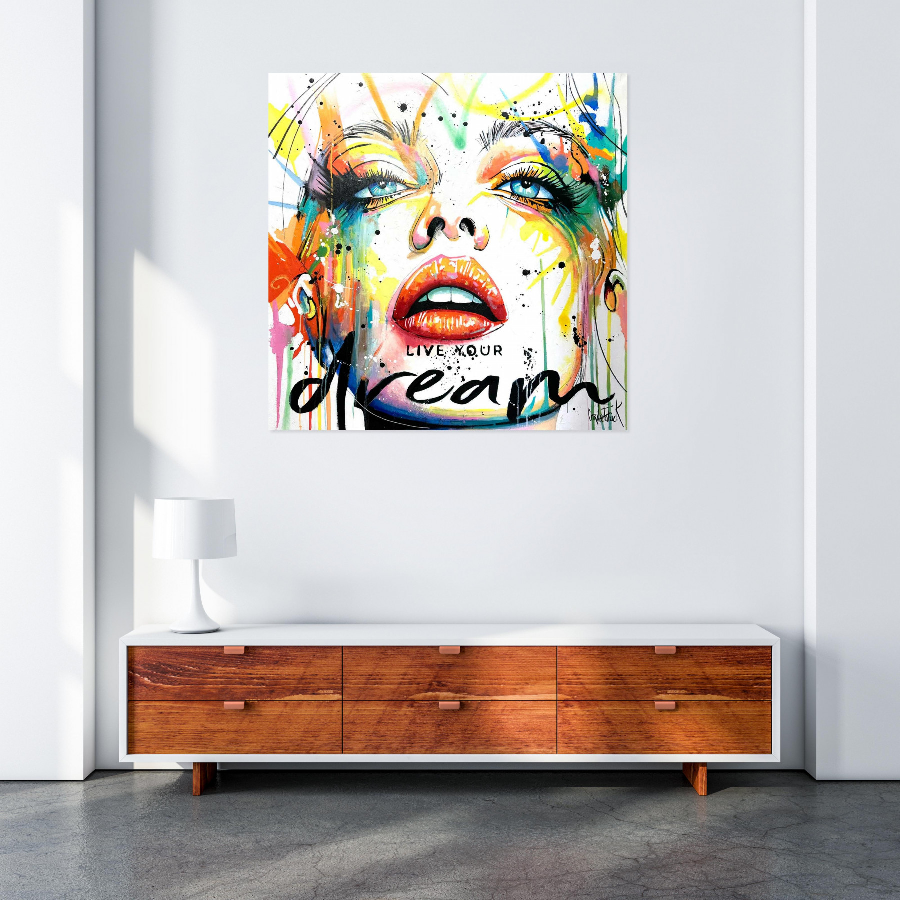 Patrick Cornée, Live your dream, painting - Artalistic online contemporary art buying and selling gallery