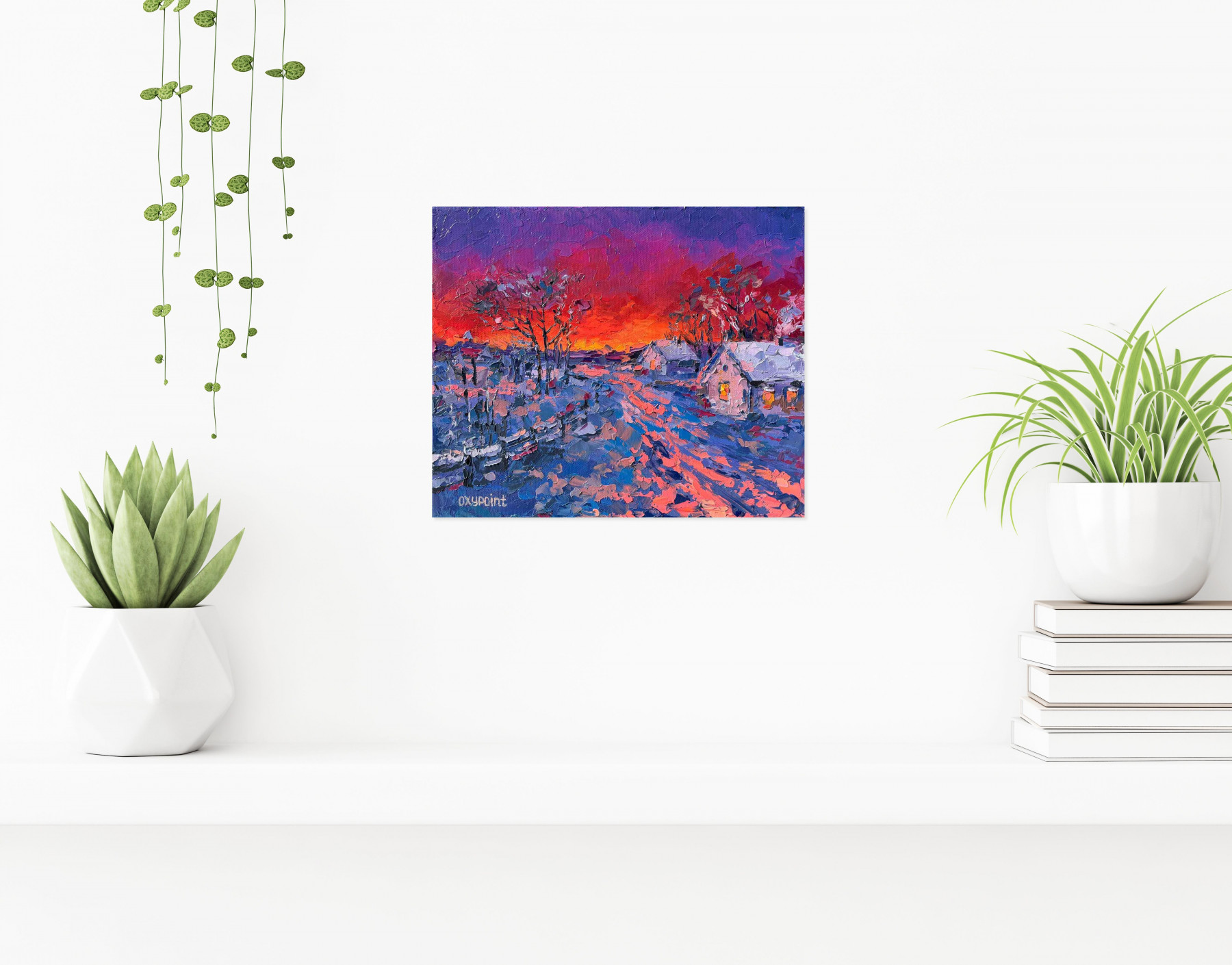 Oxypoint, Blazing horizon, painting - Artalistic online contemporary art buying and selling gallery