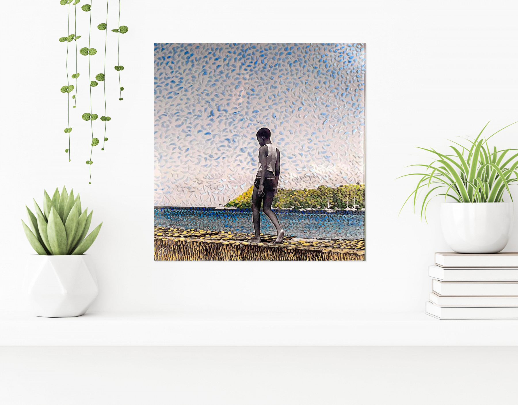 Catherine Szpira, Sainte-Lucie, painting - Artalistic online contemporary art buying and selling gallery