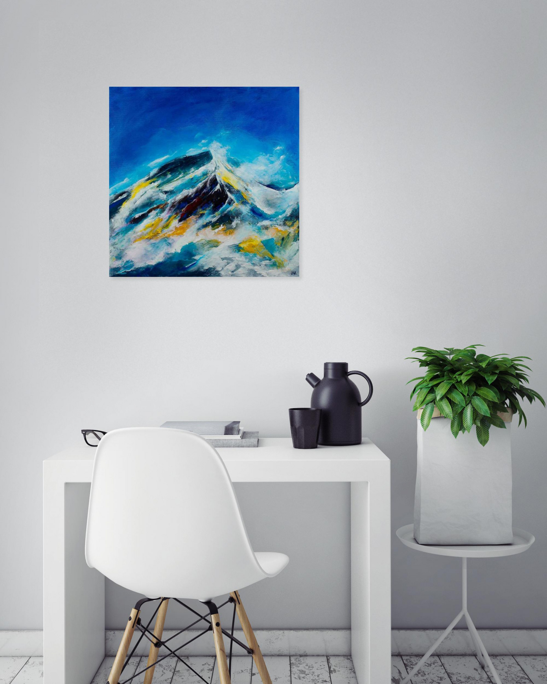 Helena Monniello, Grand bleu, painting - Artalistic online contemporary art buying and selling gallery