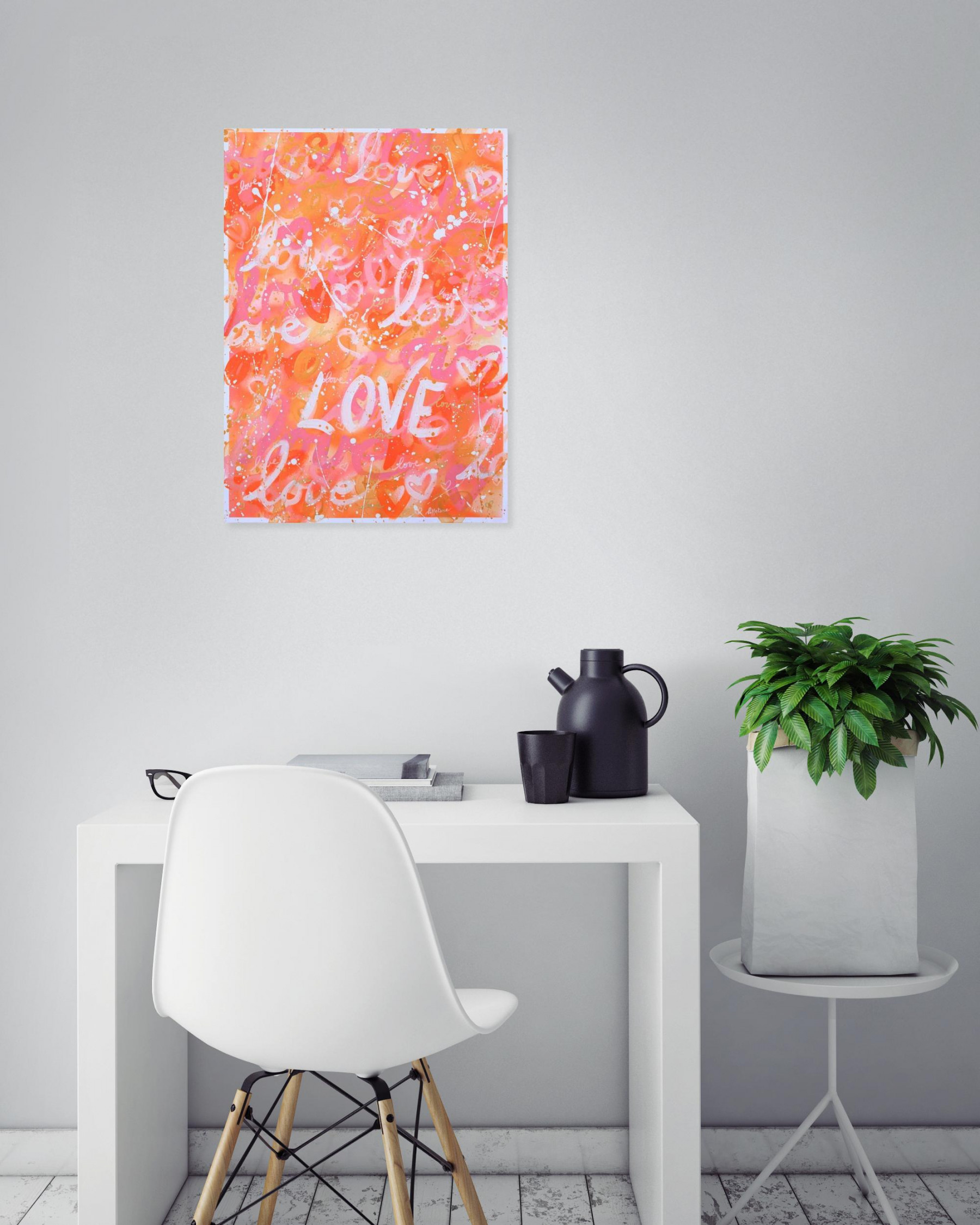 Isabelle Pelletane, Love Love 22, peinture - Artalistic online contemporary art buying and selling gallery