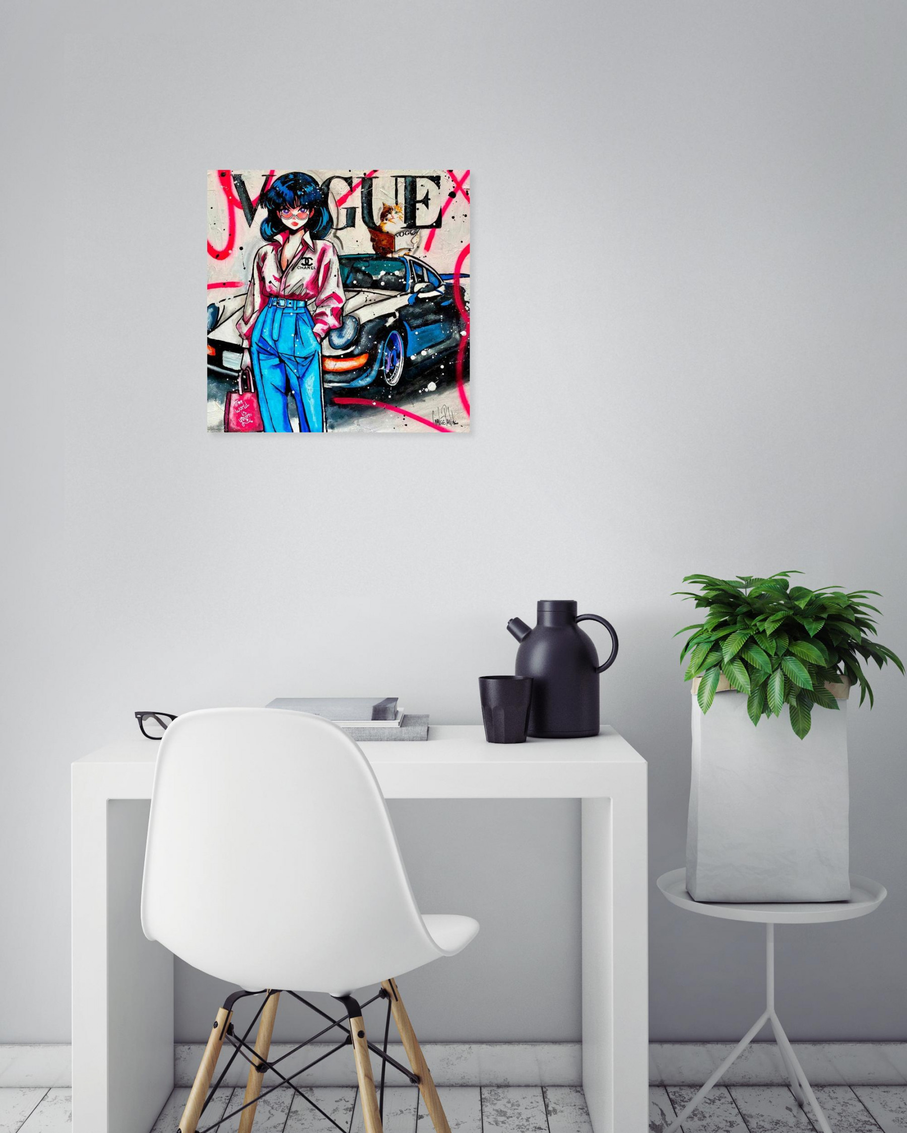 Pauline Cornée, Vogue is vogue, painting - Artalistic online contemporary art buying and selling gallery