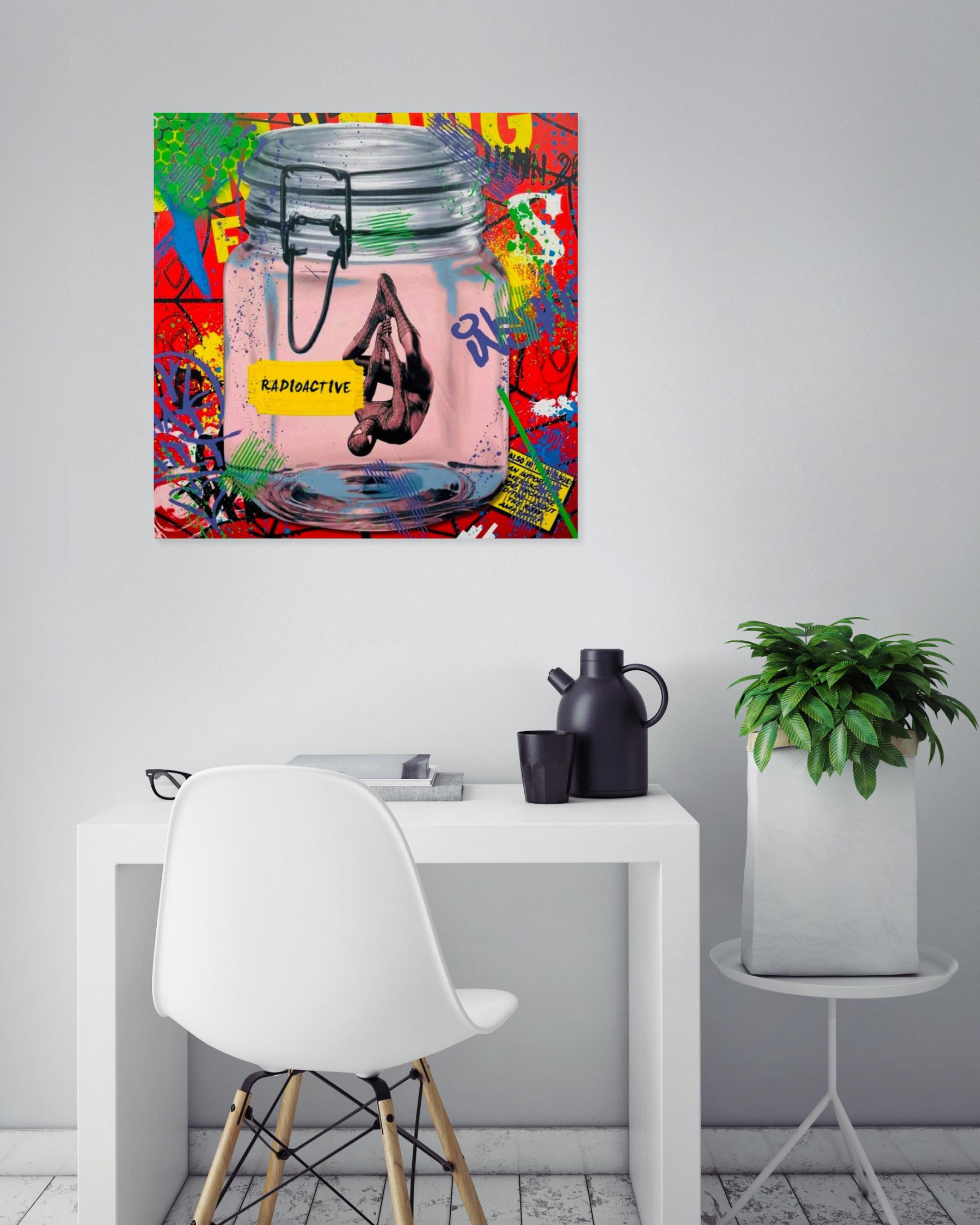 Aiiroh, Preserve spider-man, painting - Artalistic online contemporary art buying and selling gallery
